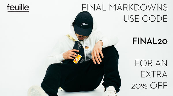 Final Markdowns on FW19. Take an extra 20% off!
