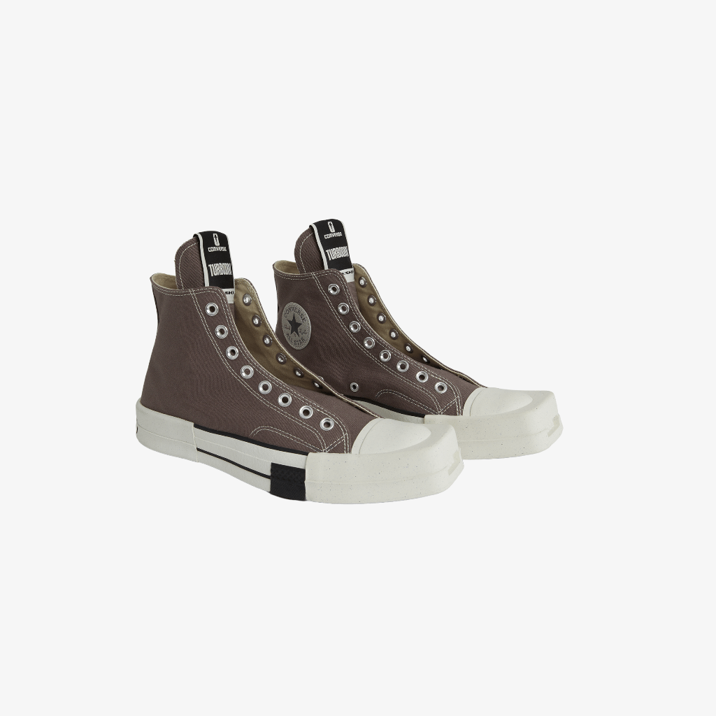 Rick Owens DRKSHDW Converse Turbodrk Laceless Sneakers Dust - 1