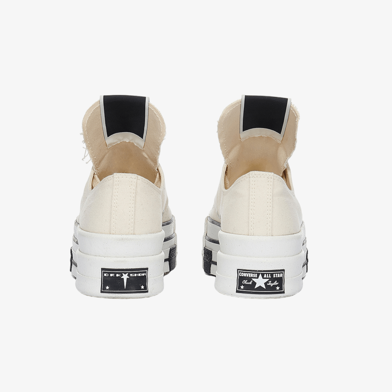 Rick Owens DRKSHDW Converse Dbl Drkstar Ox Sneakers Natural - 4