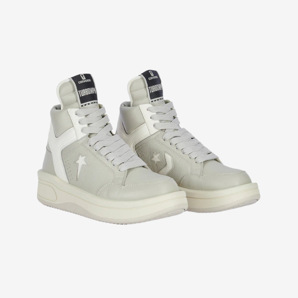 Rick Owens DRKSHDW Converse Turbowpn Oyster Sneakers Oyster/White - 1