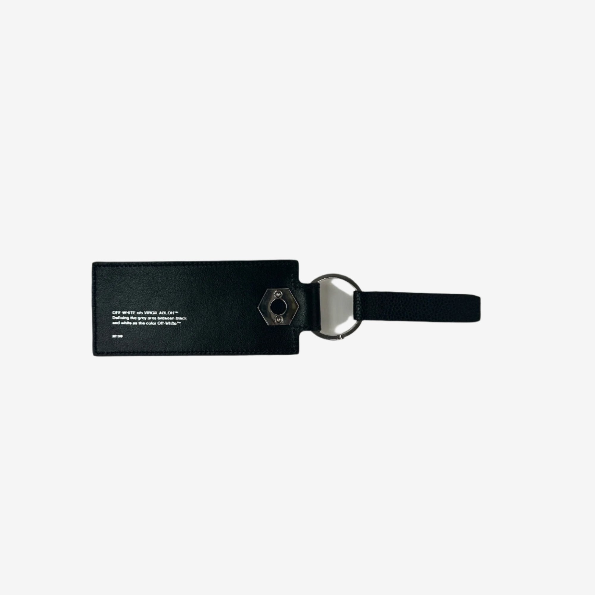 Off - White Diagonal Keychain Black - 2