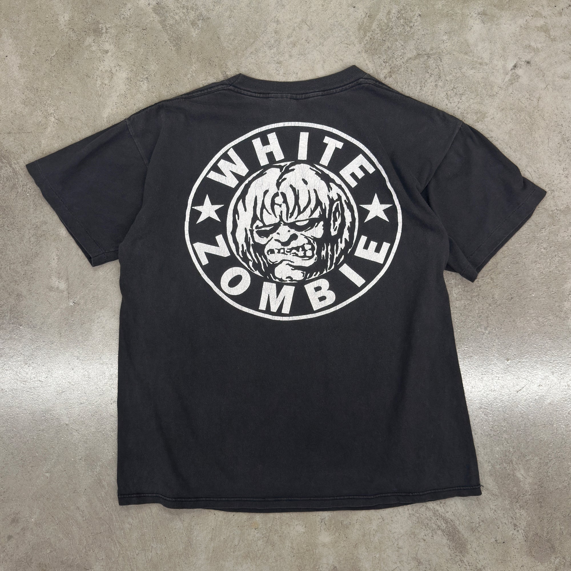 Earthling VIP White Zombie Vintage T-Shirt Black - 3