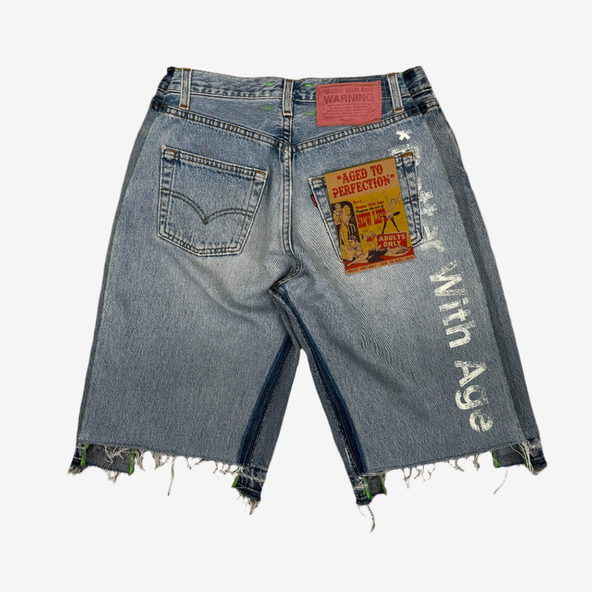 Better With Age Monroe Triple Wide Denim Shorts Indigo - 9