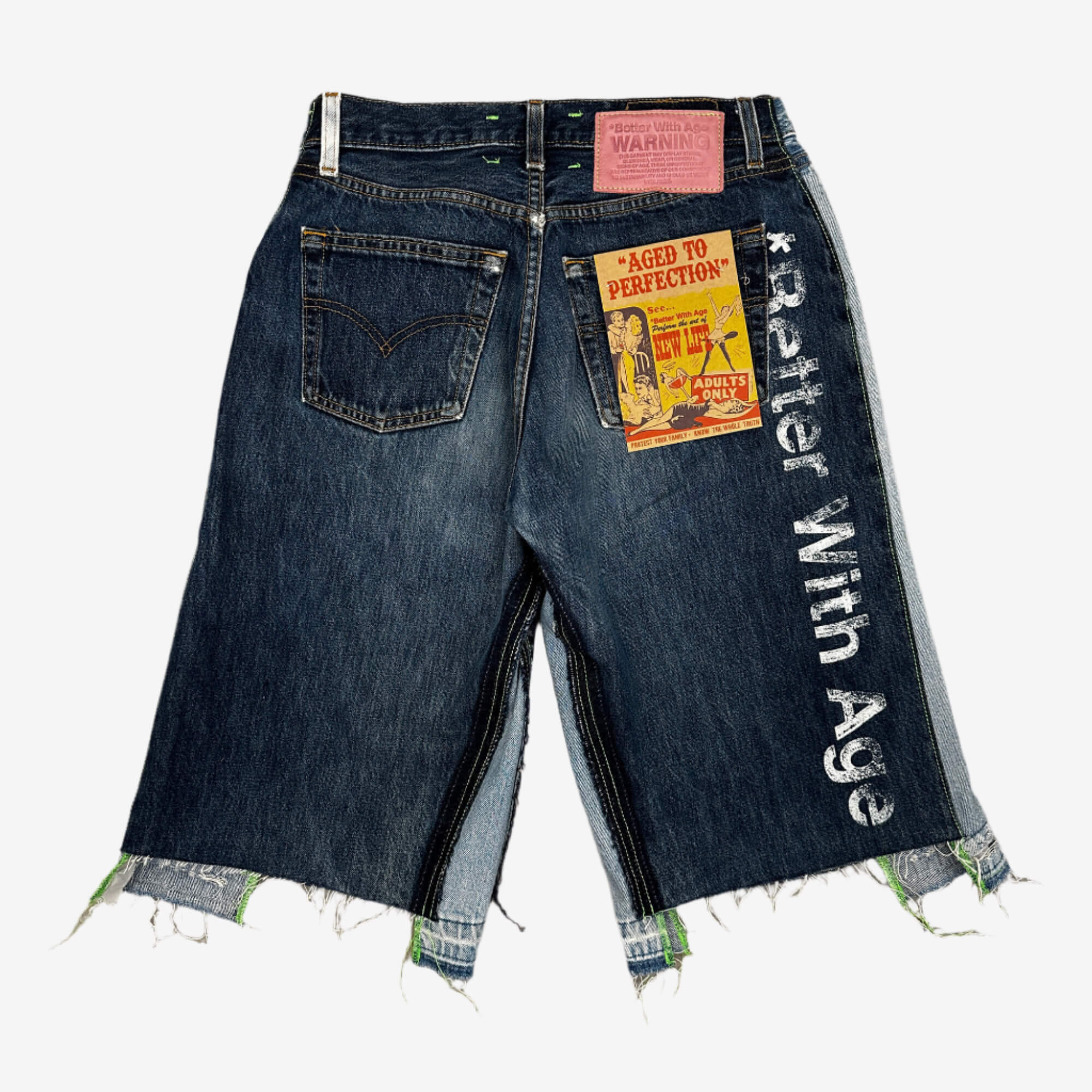 Better With Age Monroe Triple Wide Denim Shorts Indigo - 6