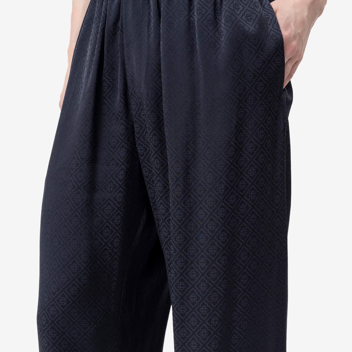 Viscose Monogram Trousers