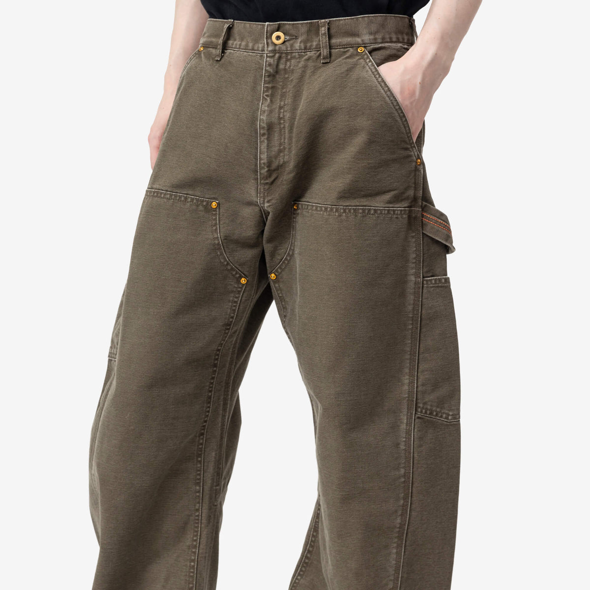 3D Cutting Denim Pants