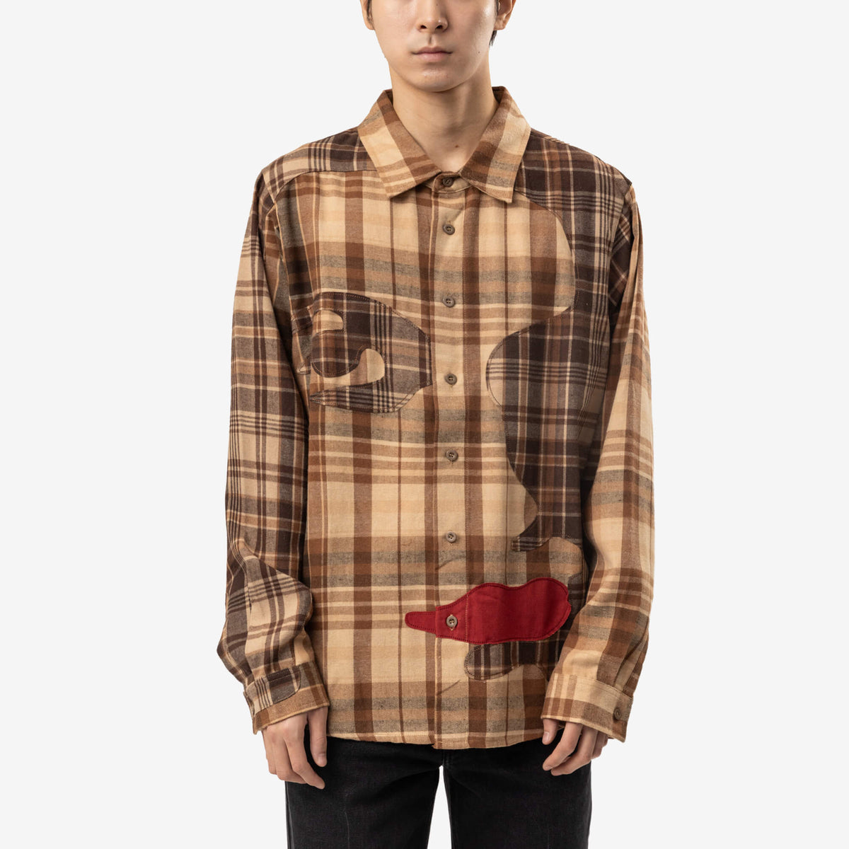 Chemise en flanelle Patchwork Face