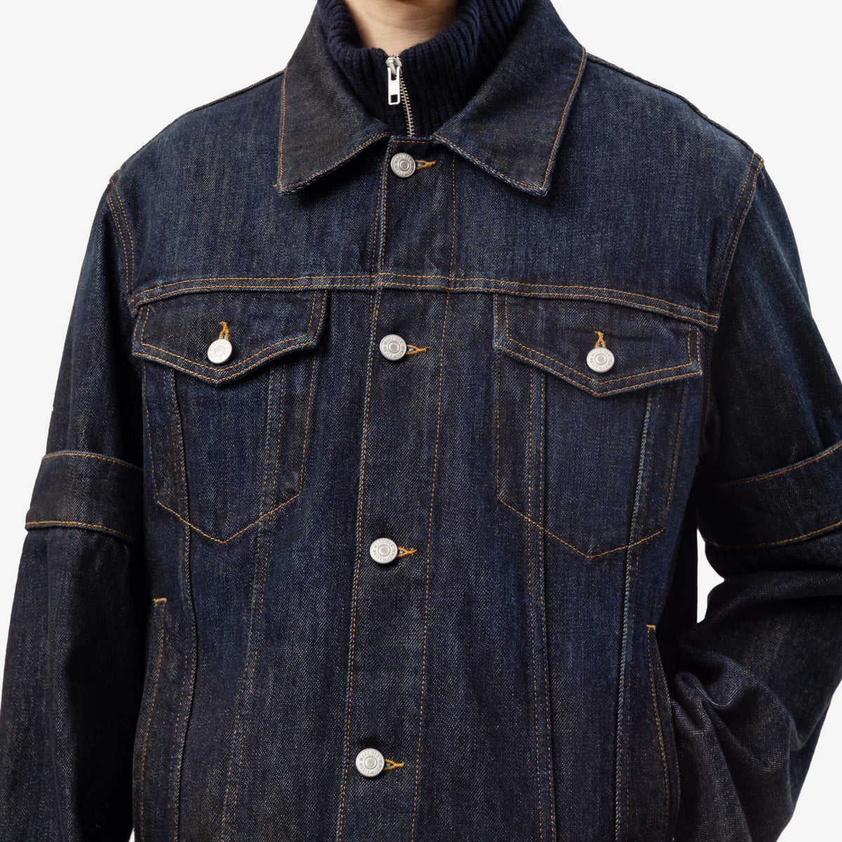 Veste en denim Flipped Sleeve