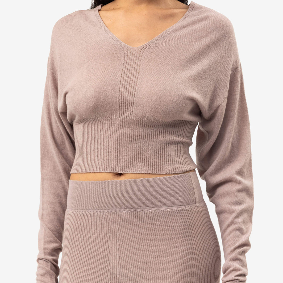 Womens V-Neck Cropped Top