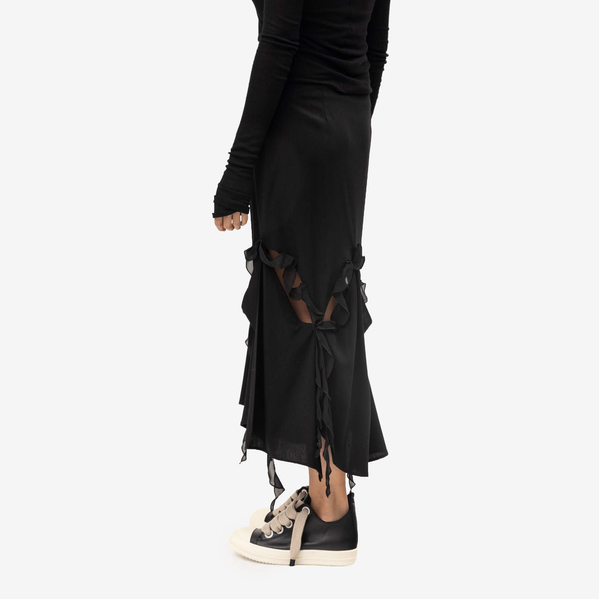 Jupe Kikki tissée à découpes pour femme