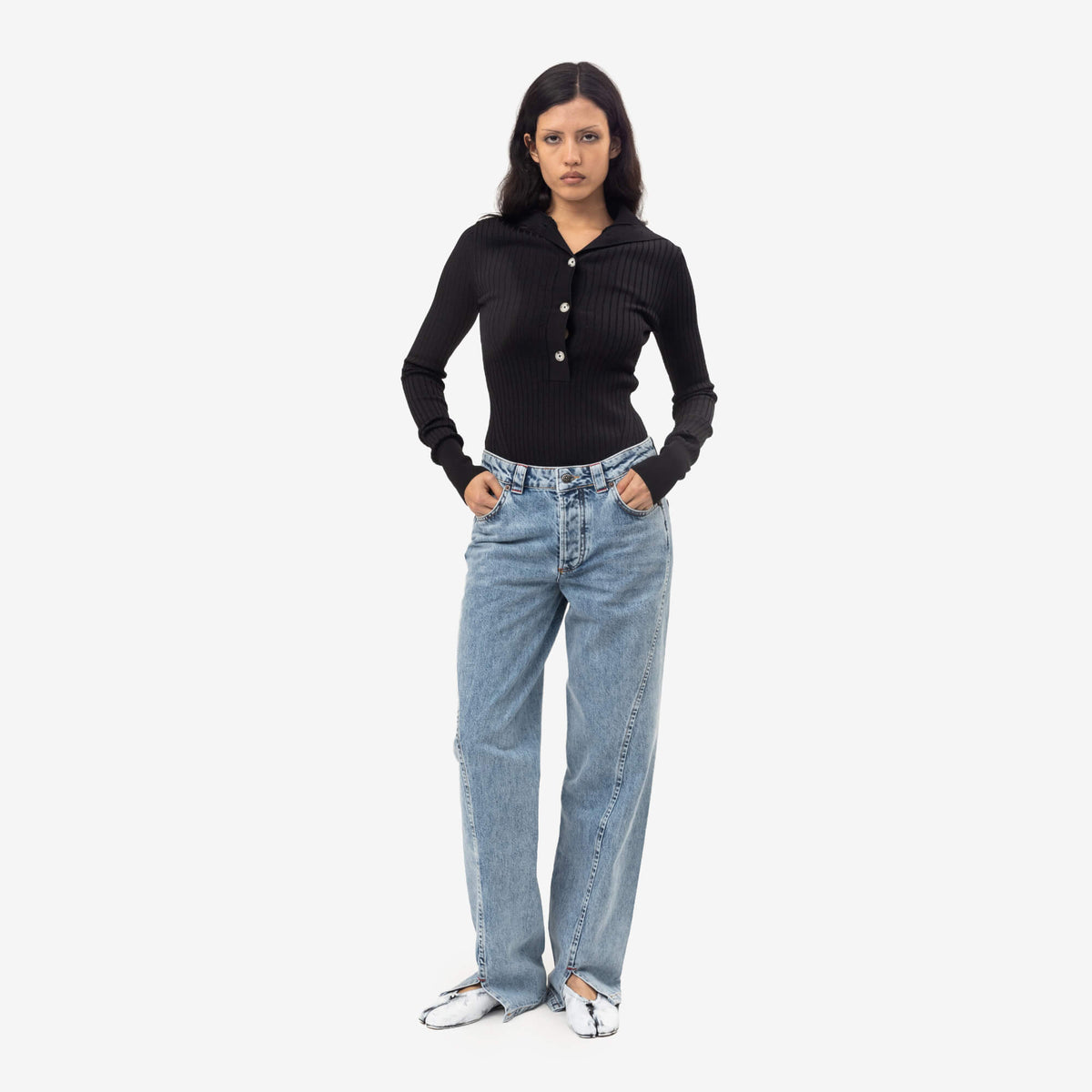 Jean droit Jonna Stonewash