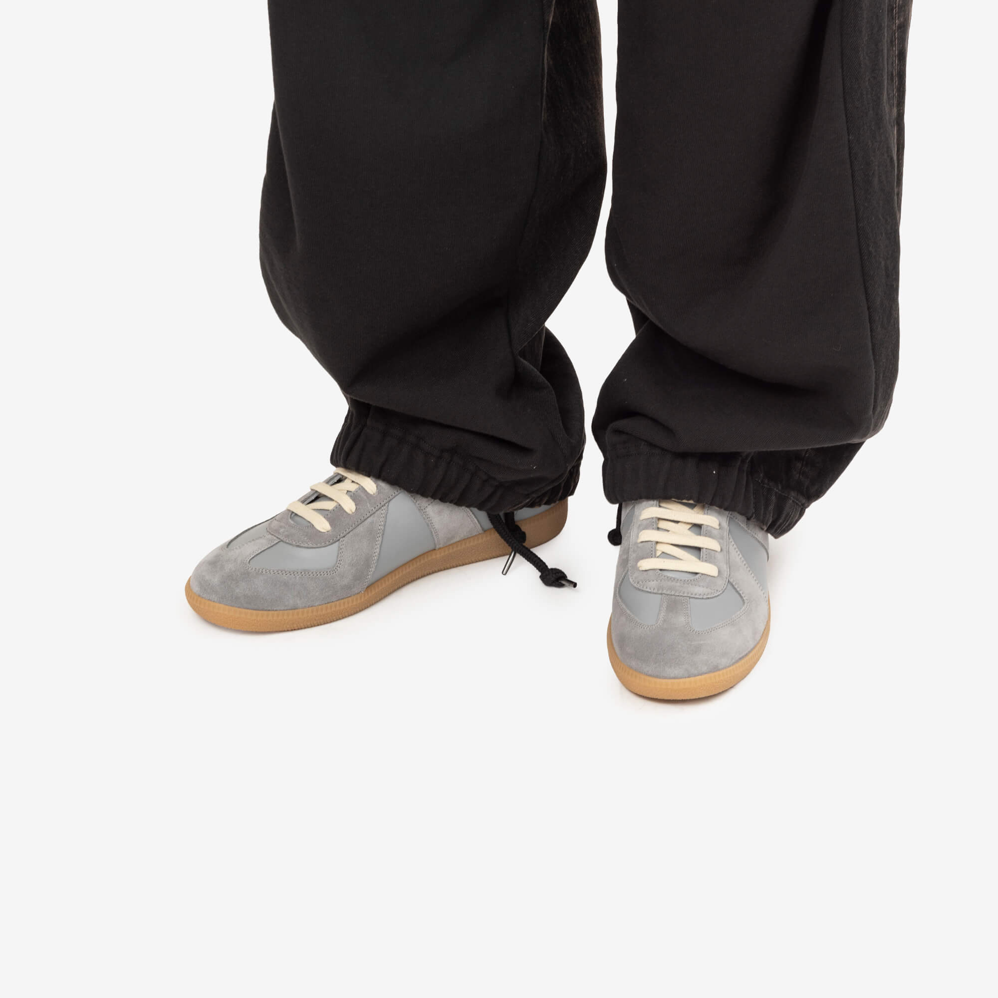 Combined Denim Sweat Pants
