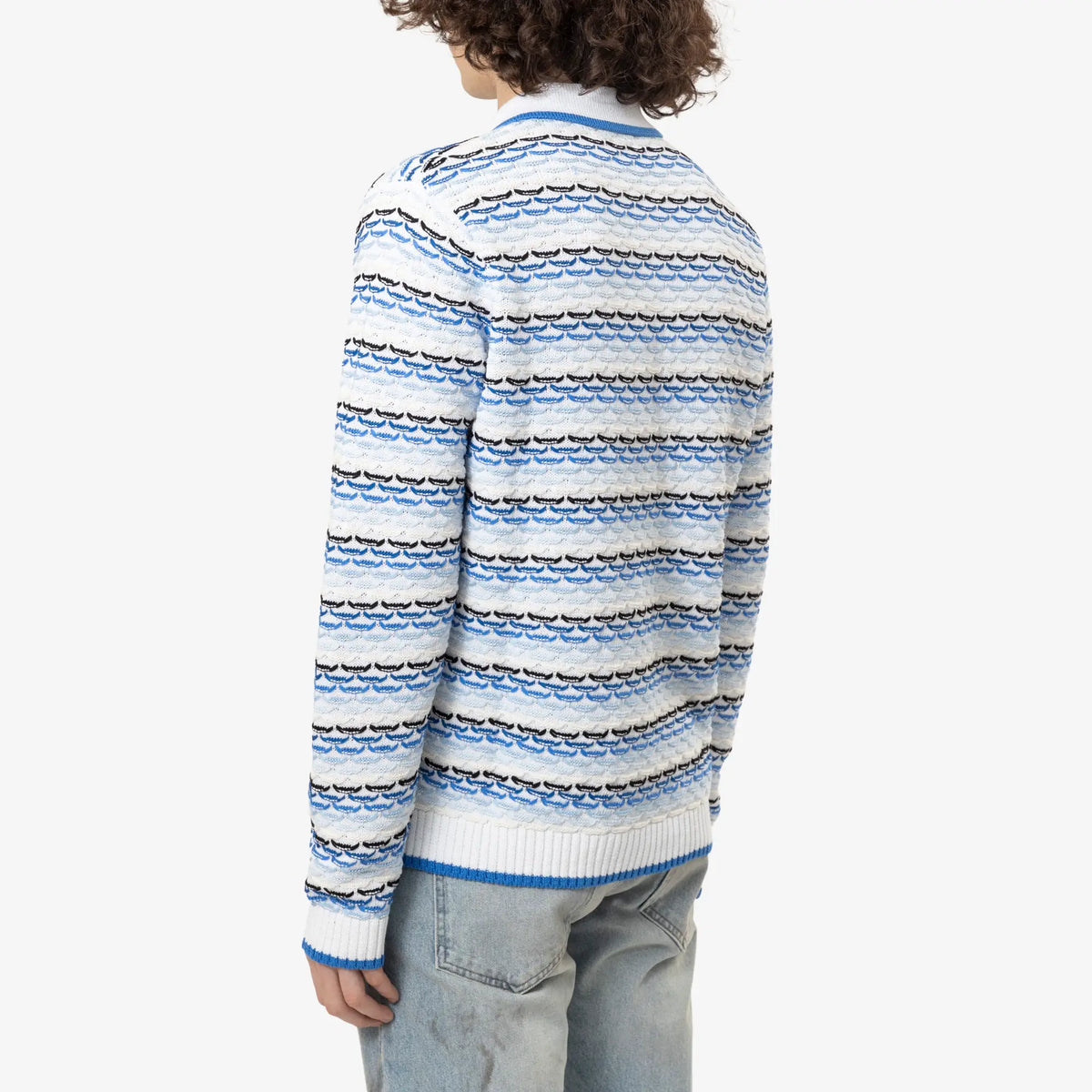 Tuck Stitch LS Polo Shirt