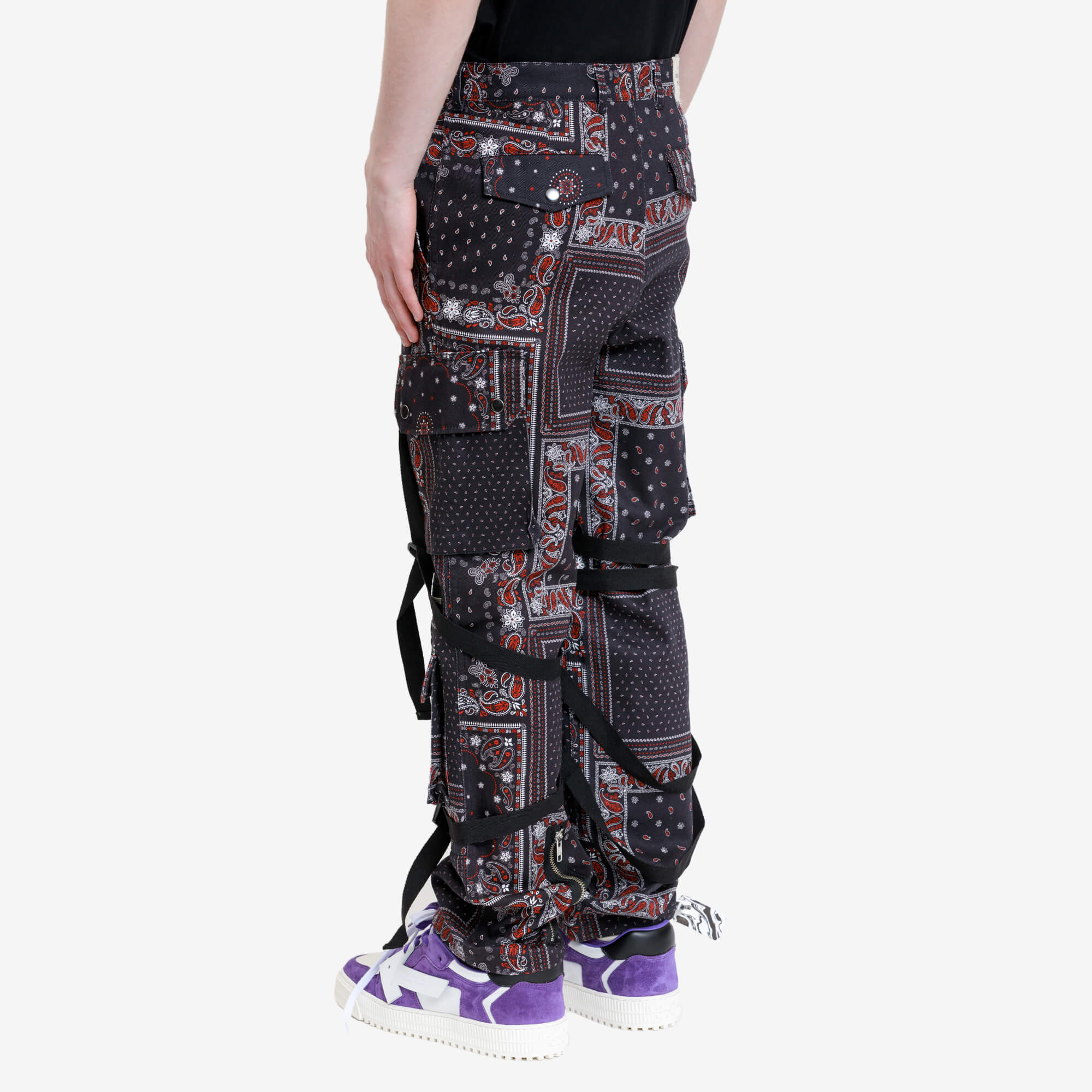ROGIC Red Paisley Bondage Pants Red - 4