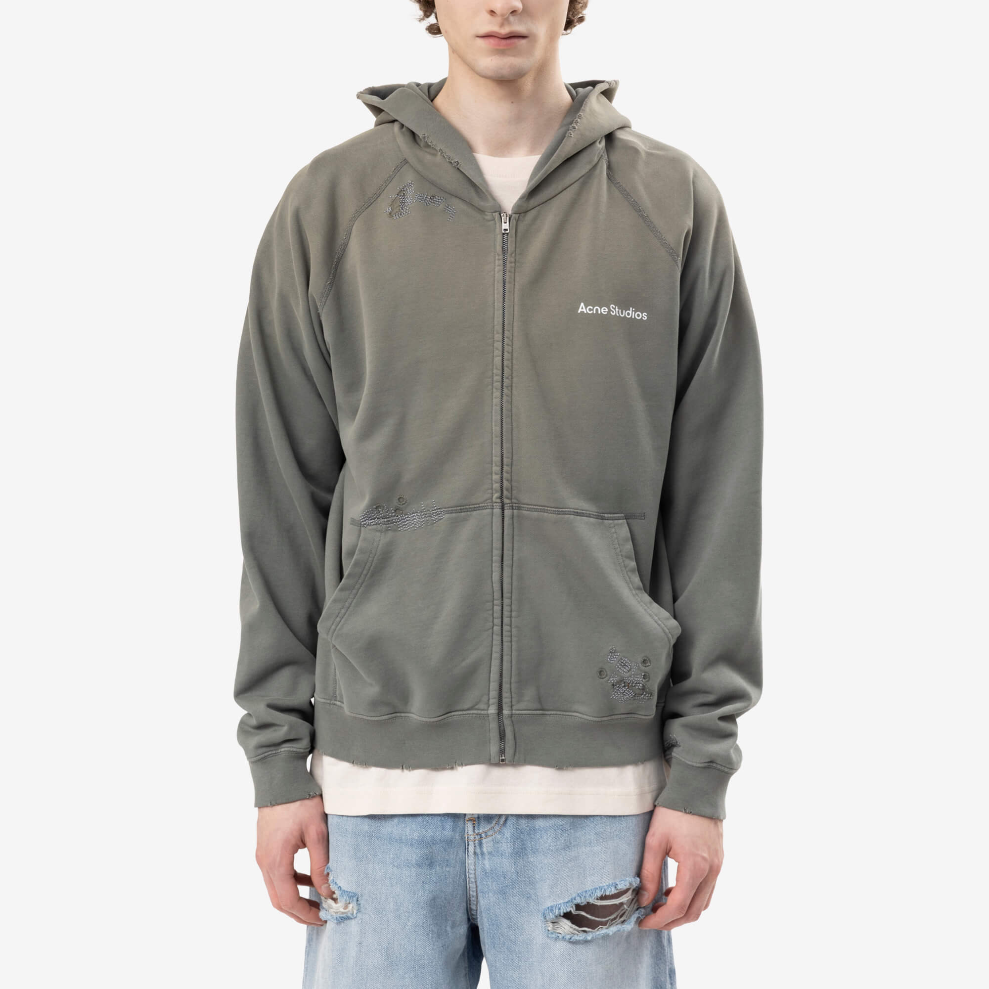 Logo Unisex Zip Hoody
