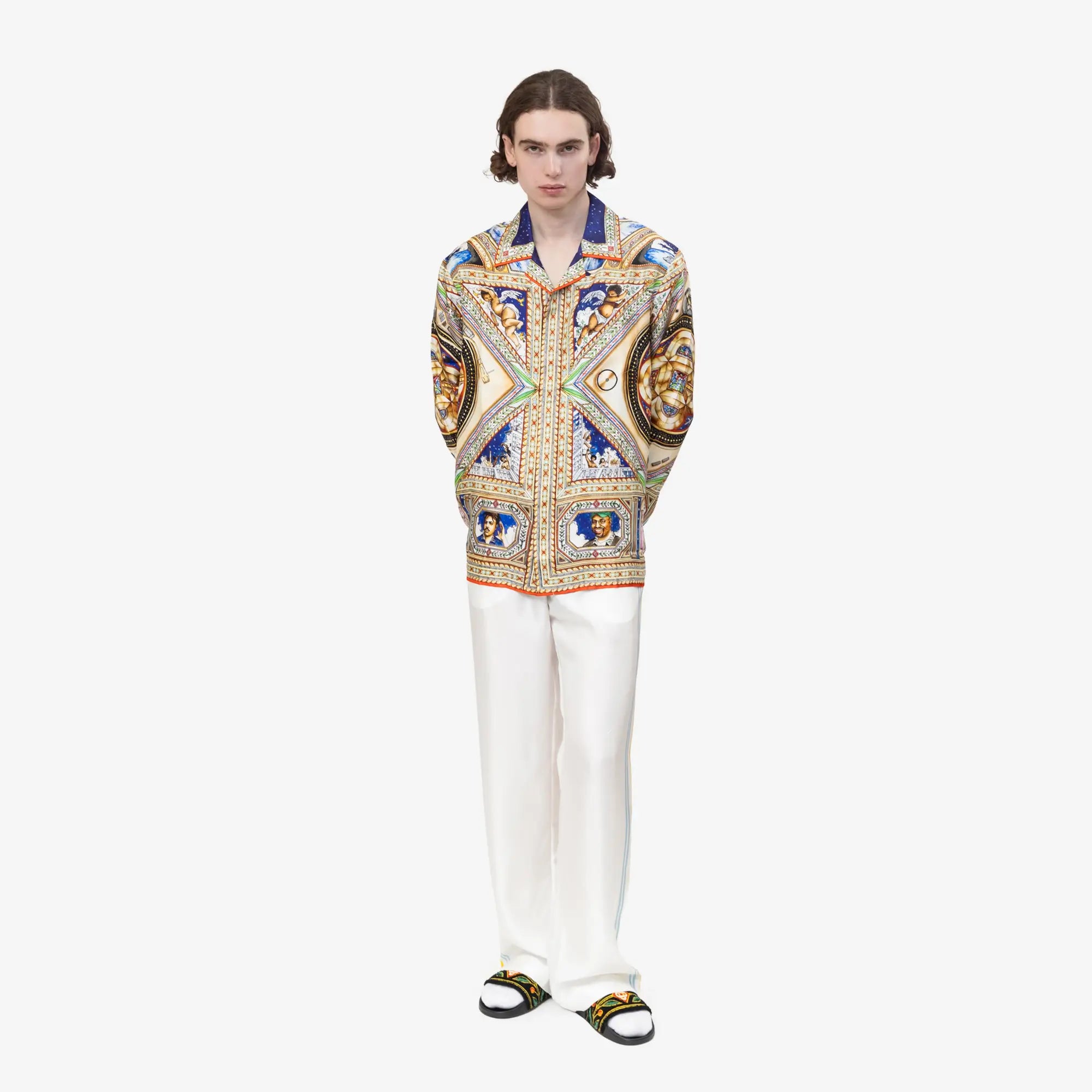 Plafond Orne de Musique Cuban Collar LS Shirt