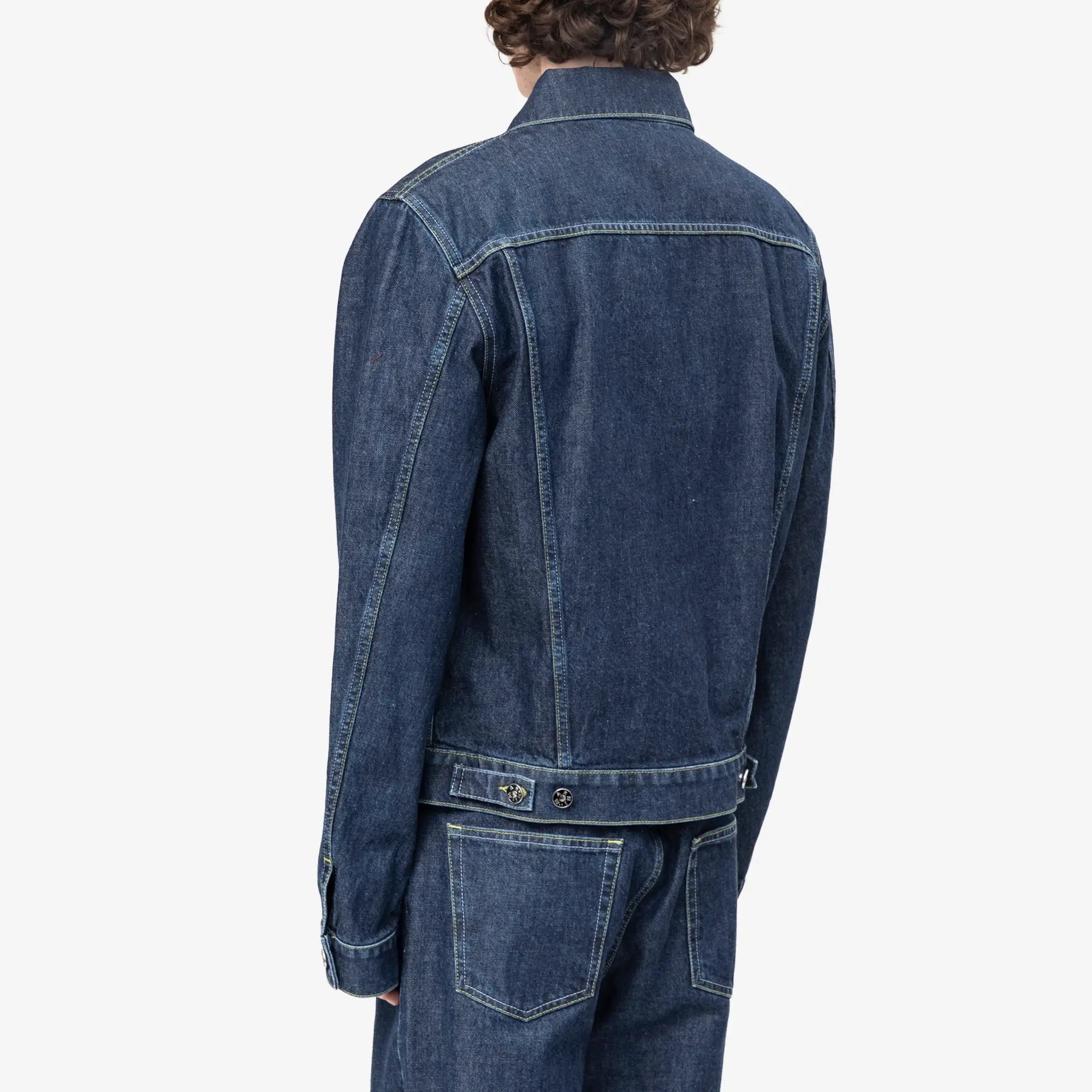 Unwashed Blue Denim Trucker Jacket