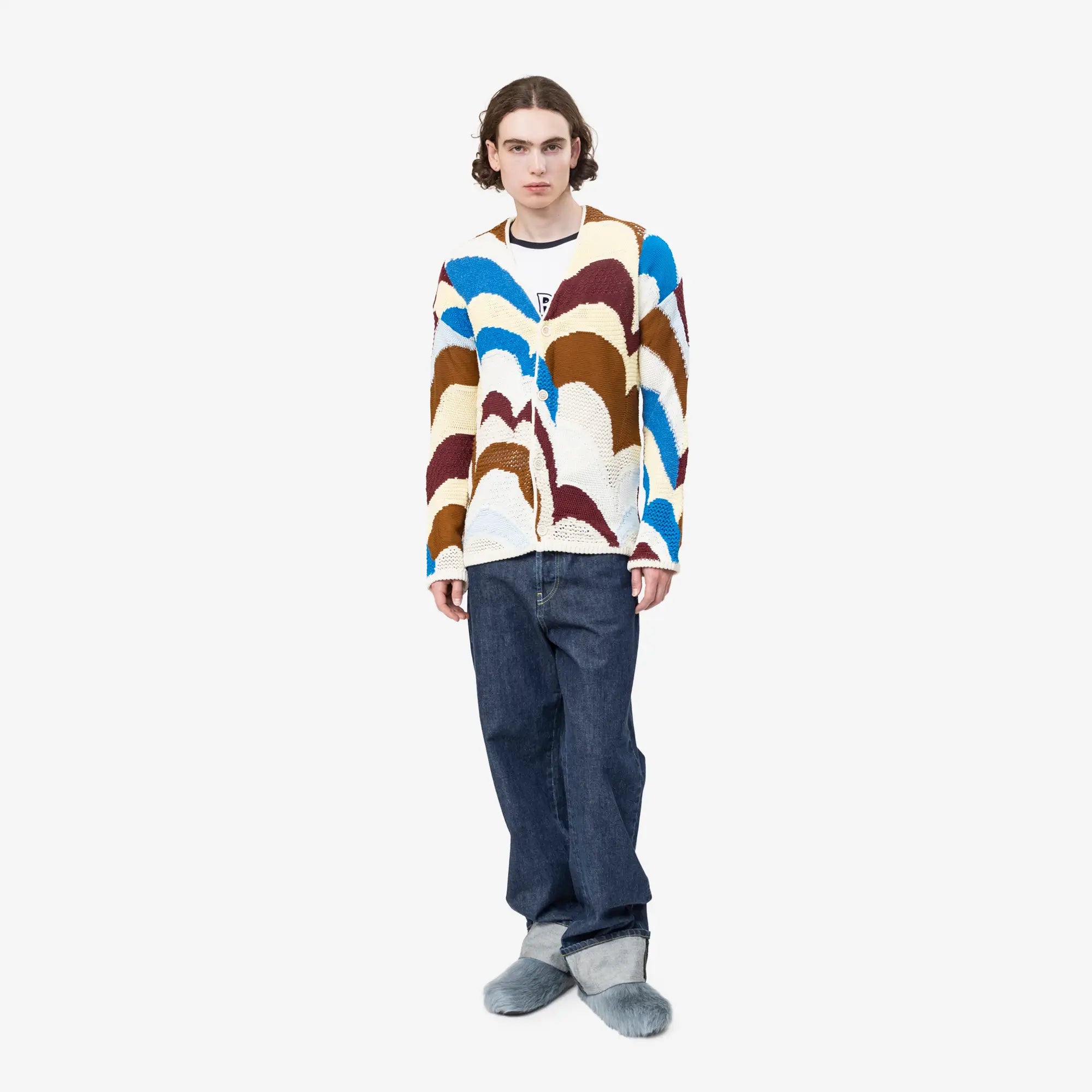 M Cotton Crochet Cardigan