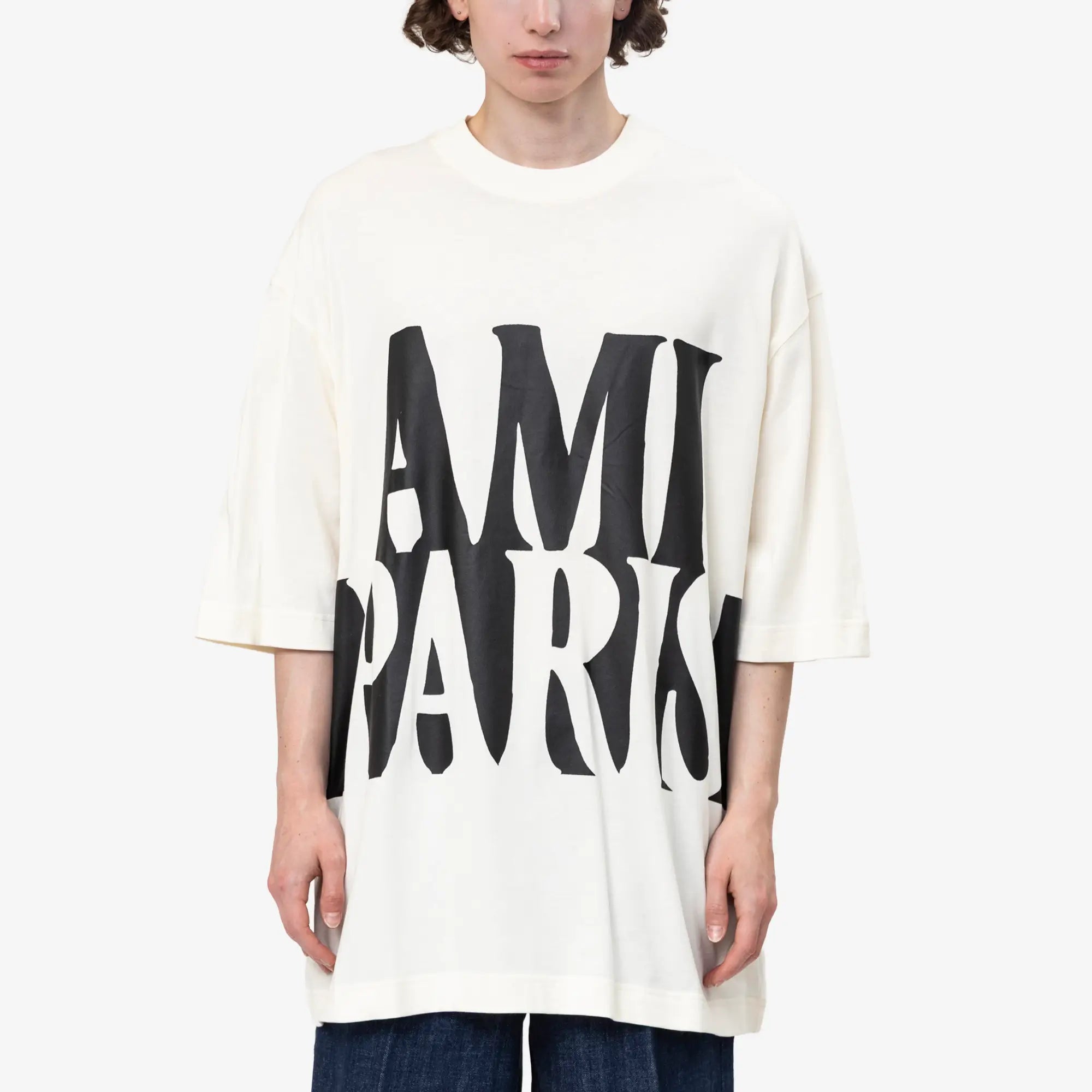 カラーブロック オーバーサイズ Tシャツ