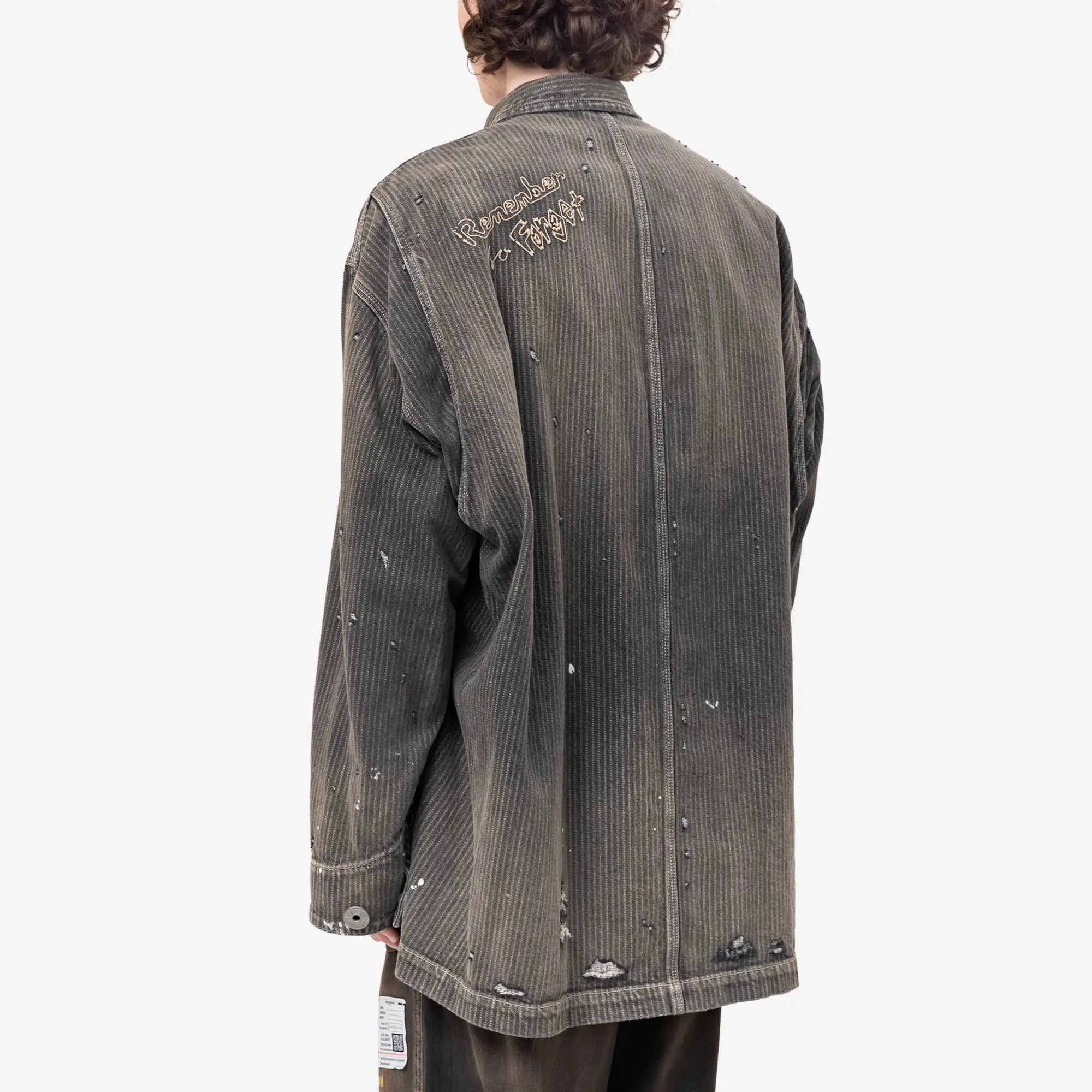 Stripe Denim Chore Jacket