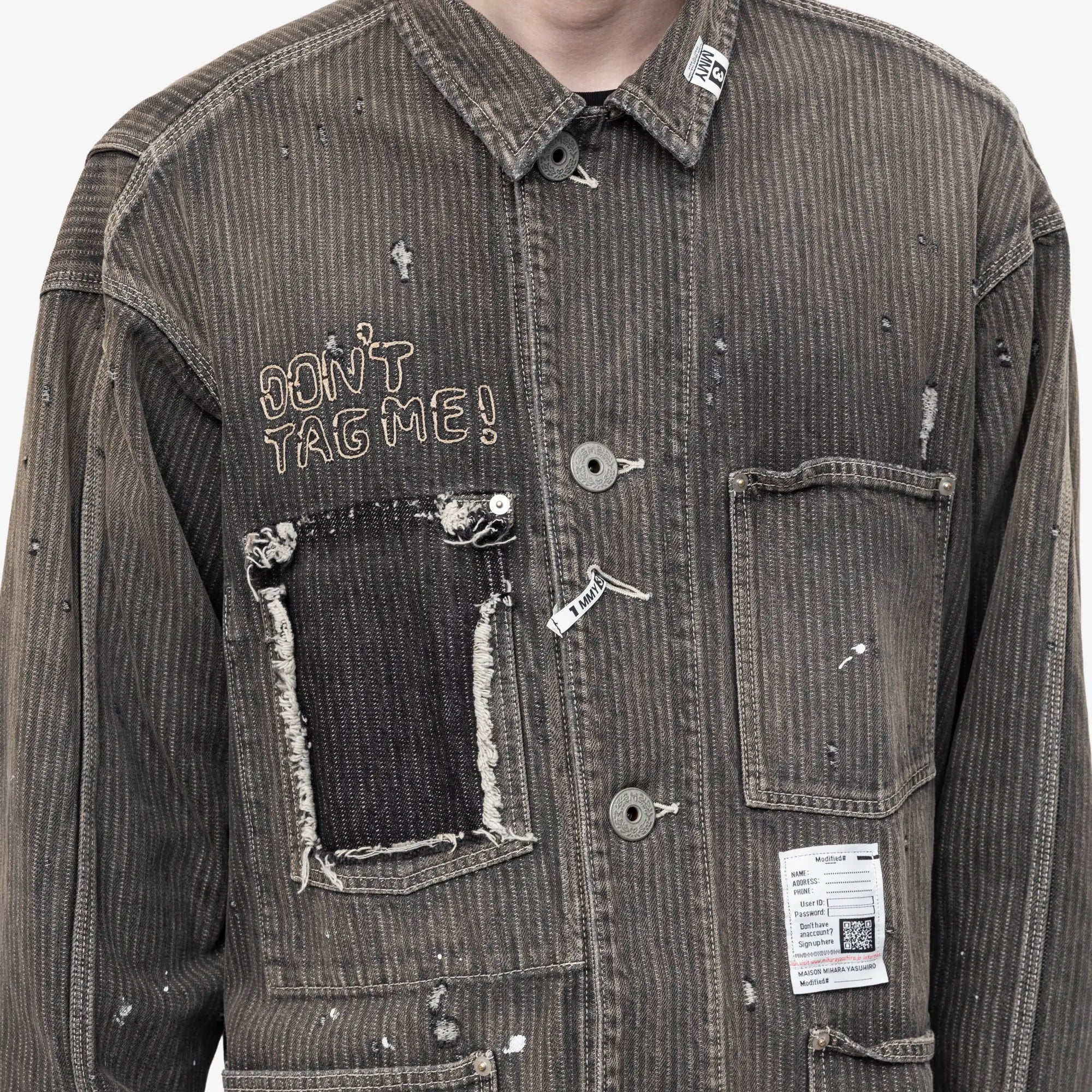 Stripe Denim Chore Jacket