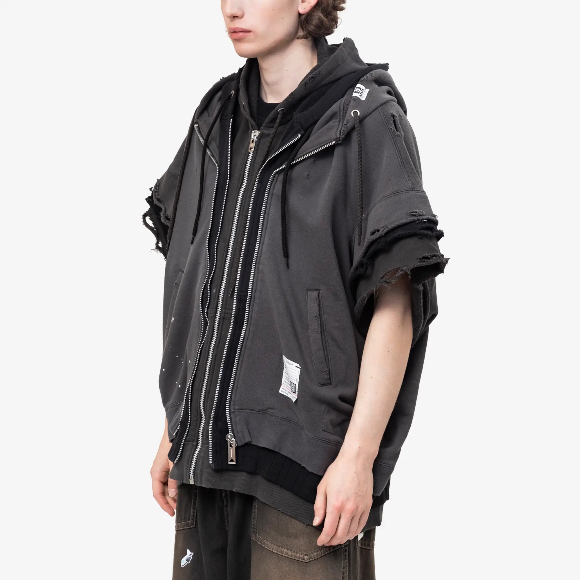 Triple Layered Sleeveless Hoody