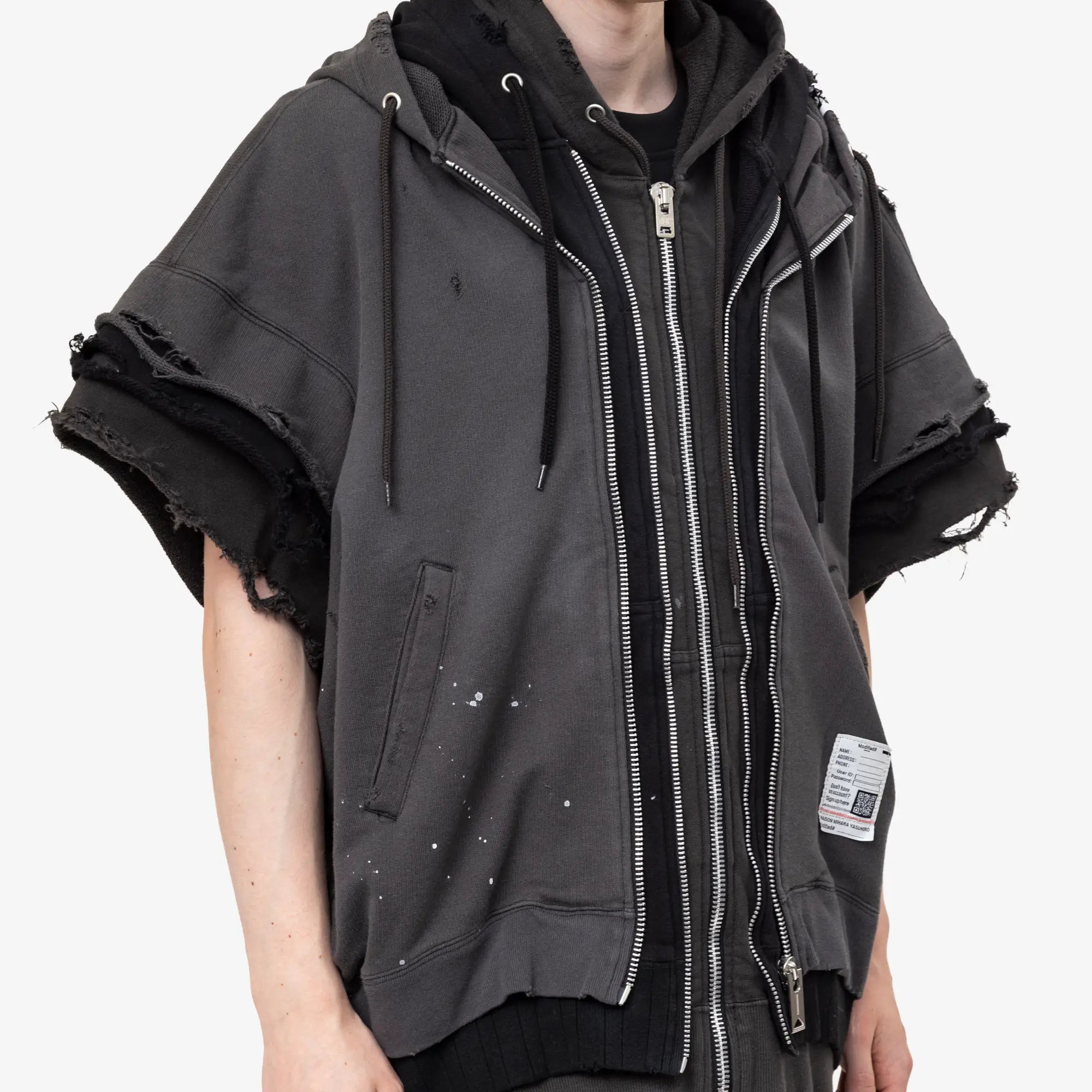 Triple Layered Sleeveless Hoody