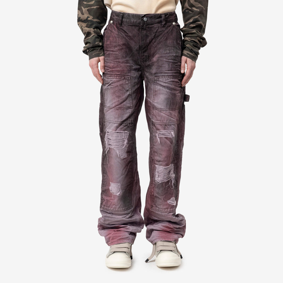 Two Tone Washed Carpenter Pants