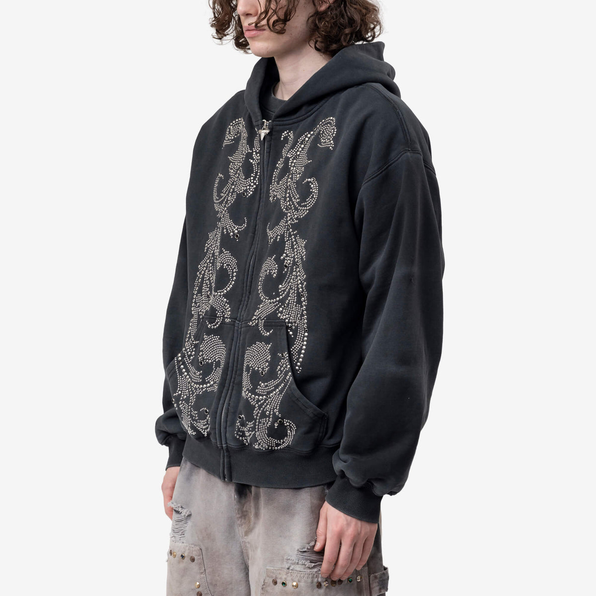 Thermal Lined Crystal Zip Hoody