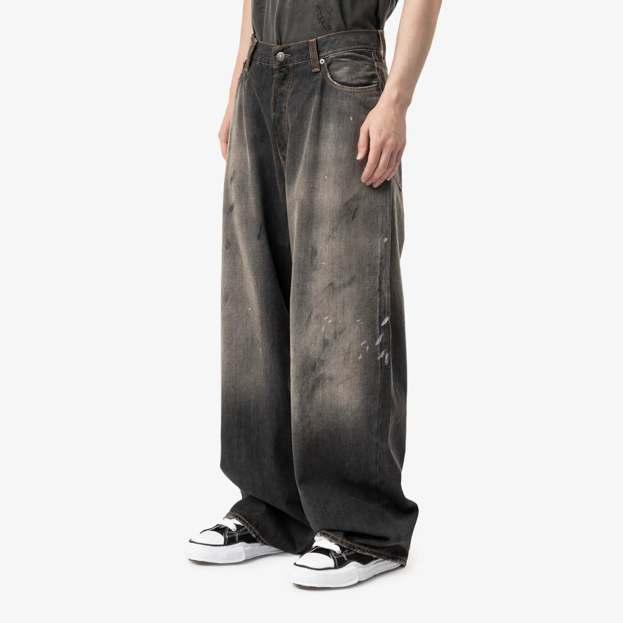 Acne Studios 2023U Black Trafalgar Loose Fit Jeans Black - 3