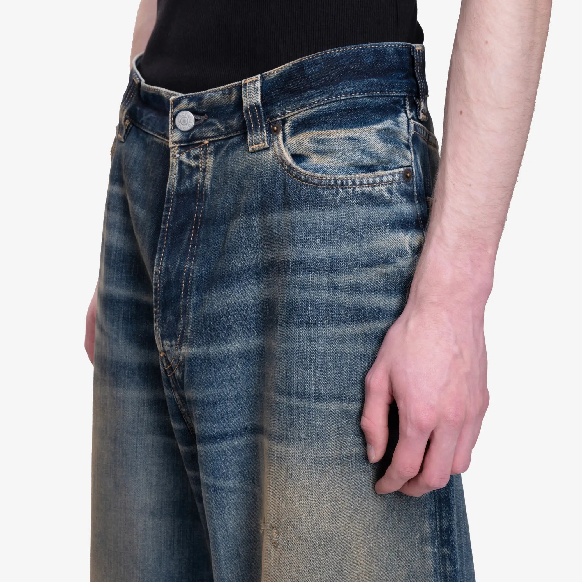 Acne Studios 2023U Rocka Loose Fit Jeans Dark Blue - 5