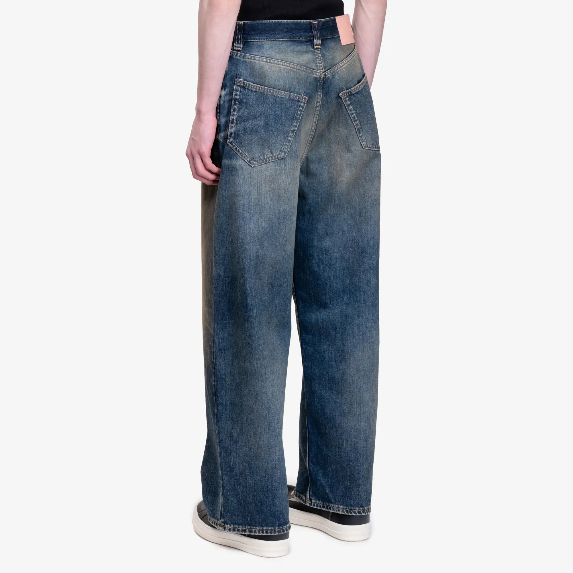 Acne Studios 2023U Rocka Loose Fit Jeans Dark Blue - 4