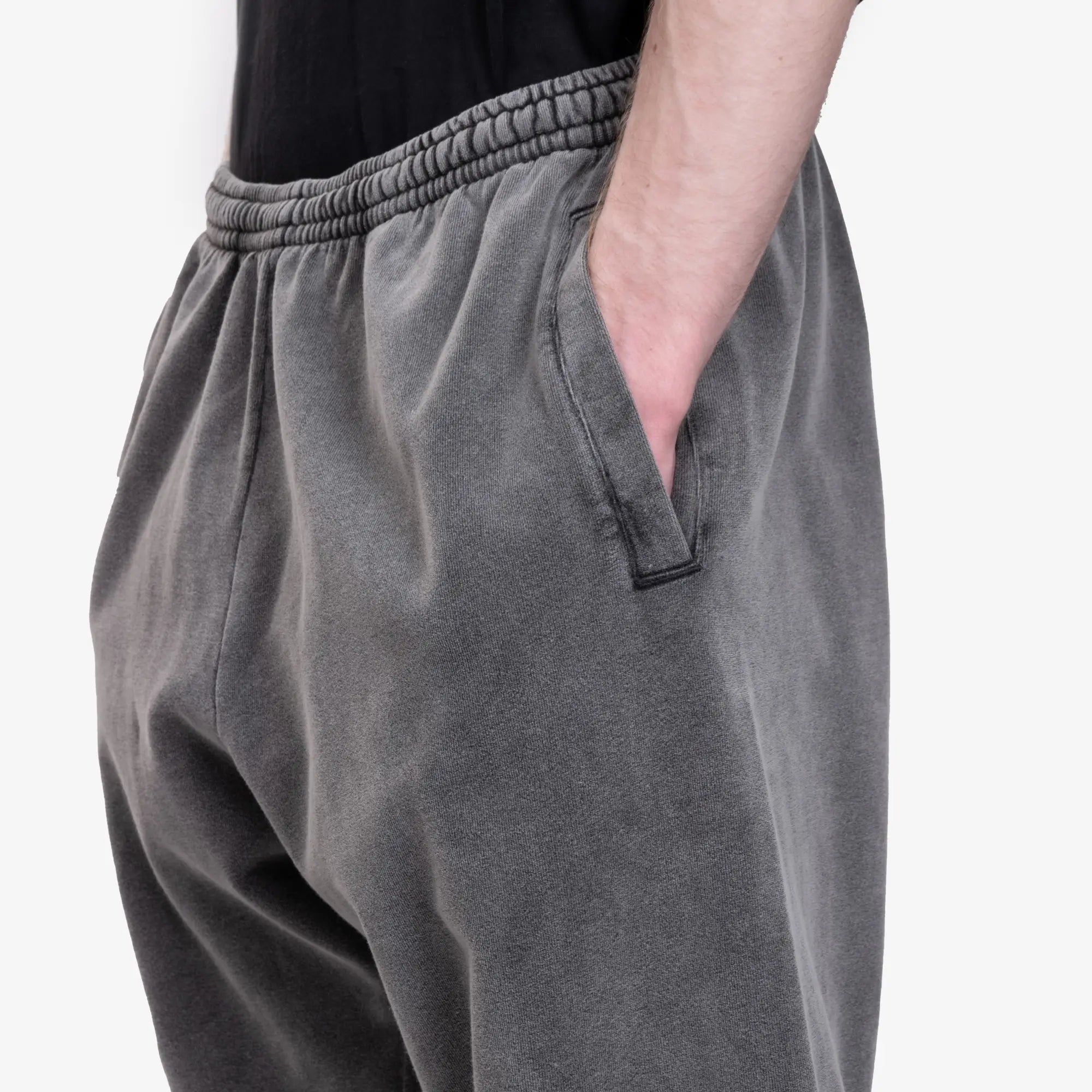 Acne Studios Cotton Sweatpants Faded Black - 5