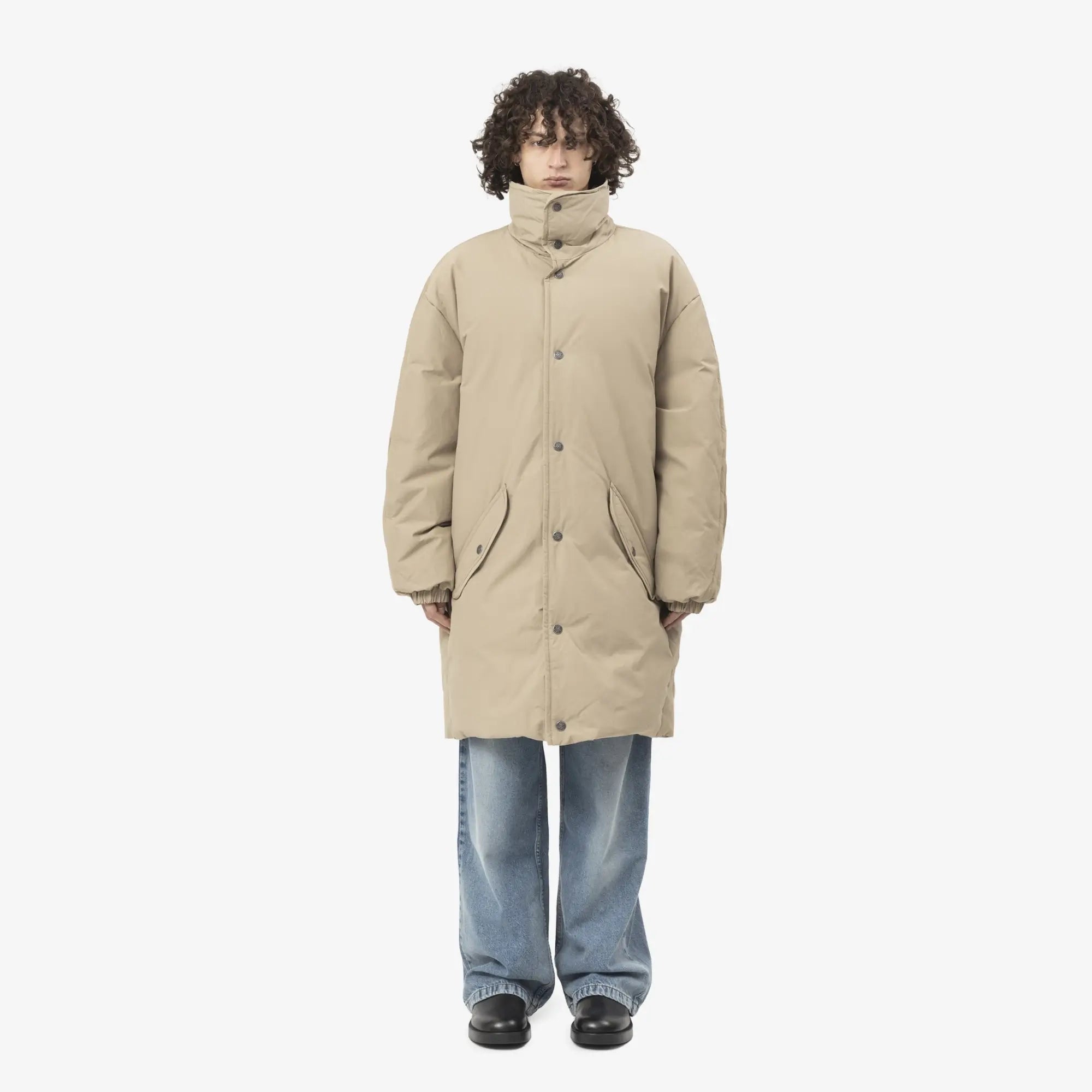 Acne Studios Down Jacket Beige - 1