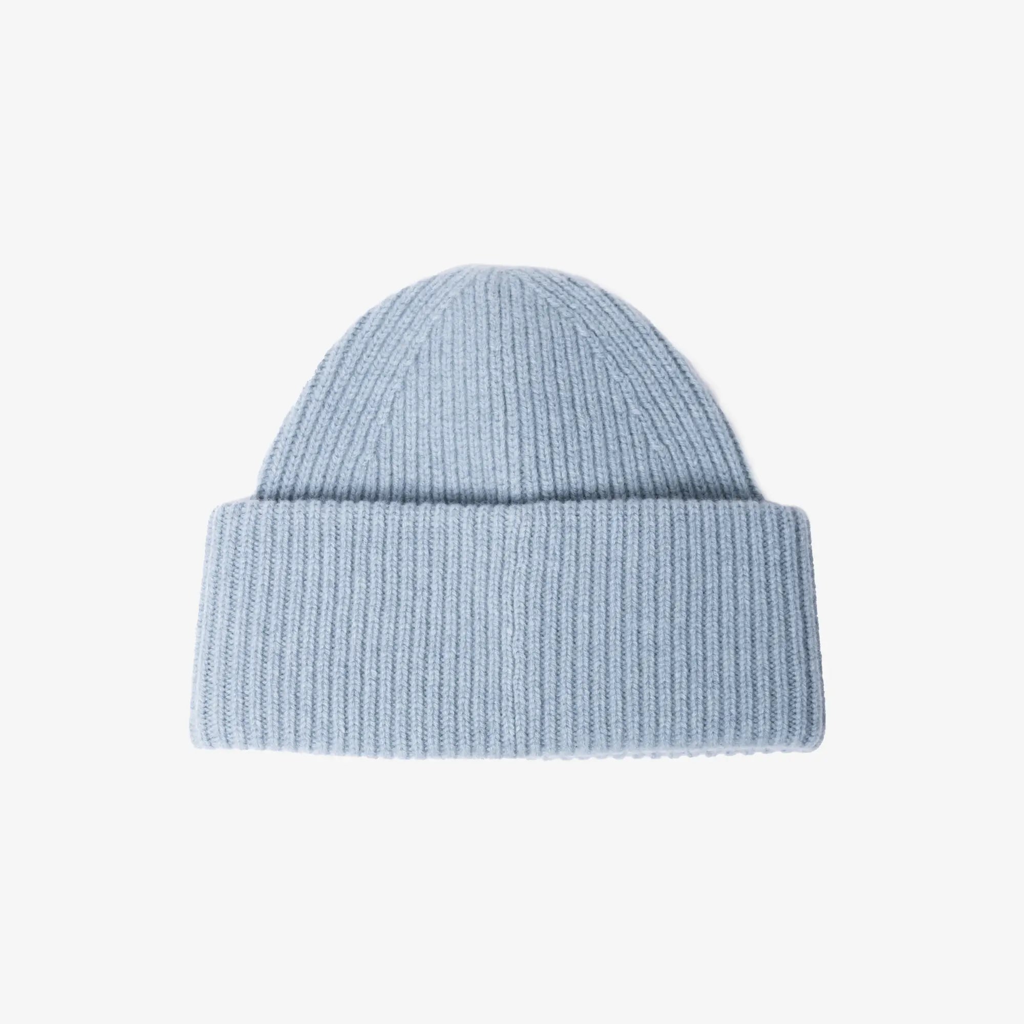 Acne Studios Large Face Logo Beanie Dusty Blue - 3