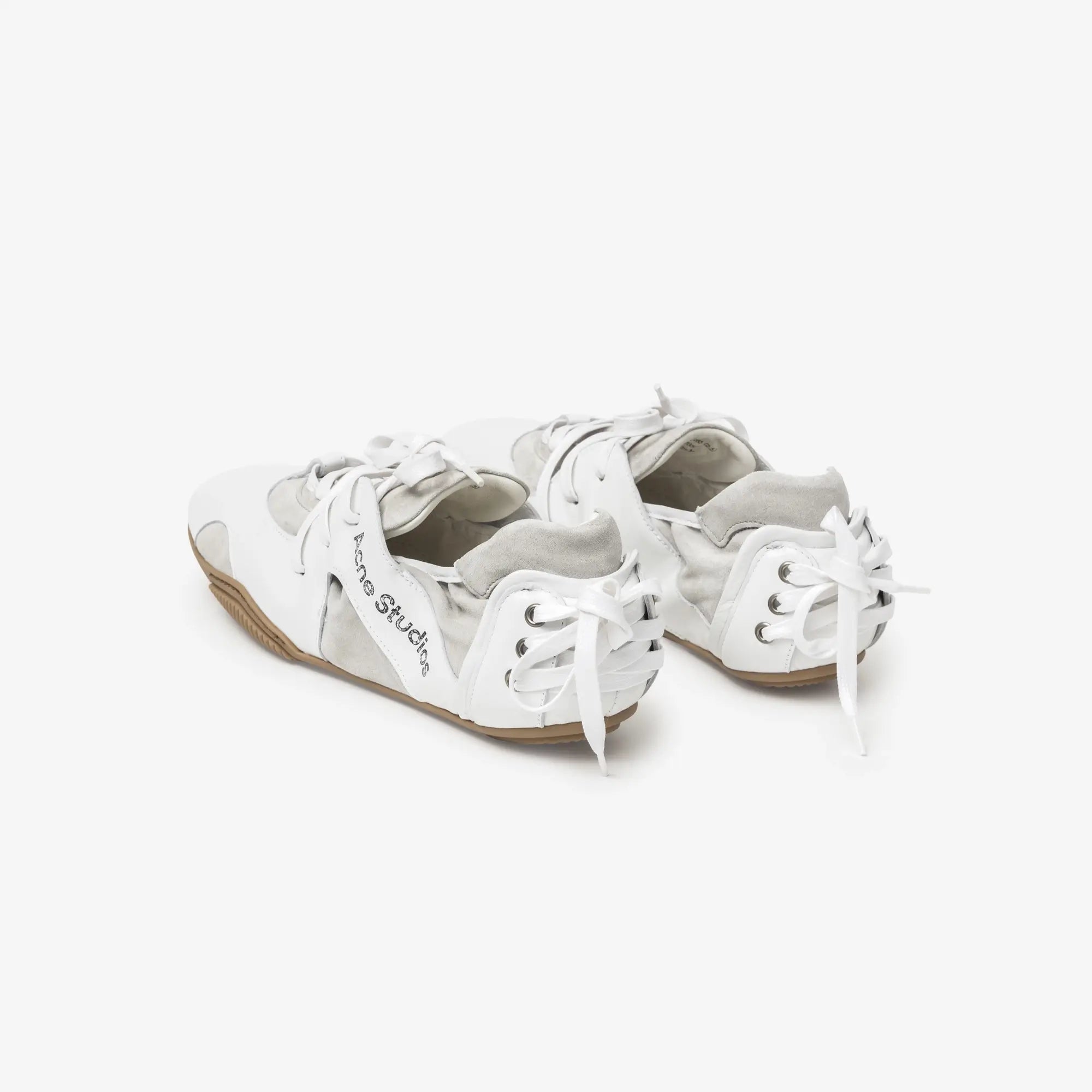 Acne Studios Leather Lace - Up Shoes Off White - 2