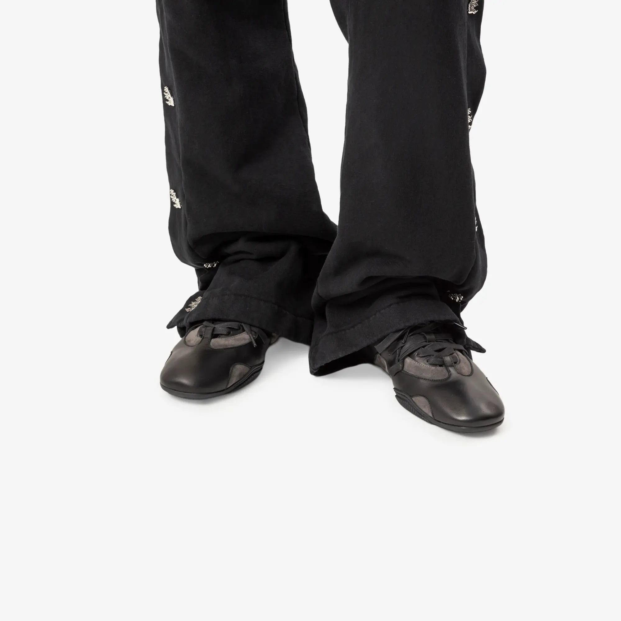 Acne Studios Leather Lace - Up Shoes Off Black - 2