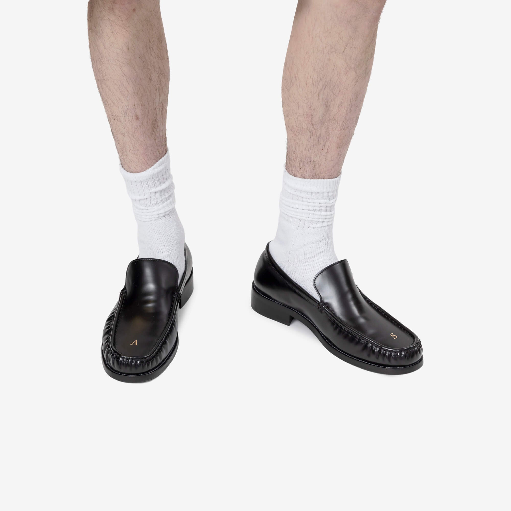 Acne Studios Leather Loafers Black - 2