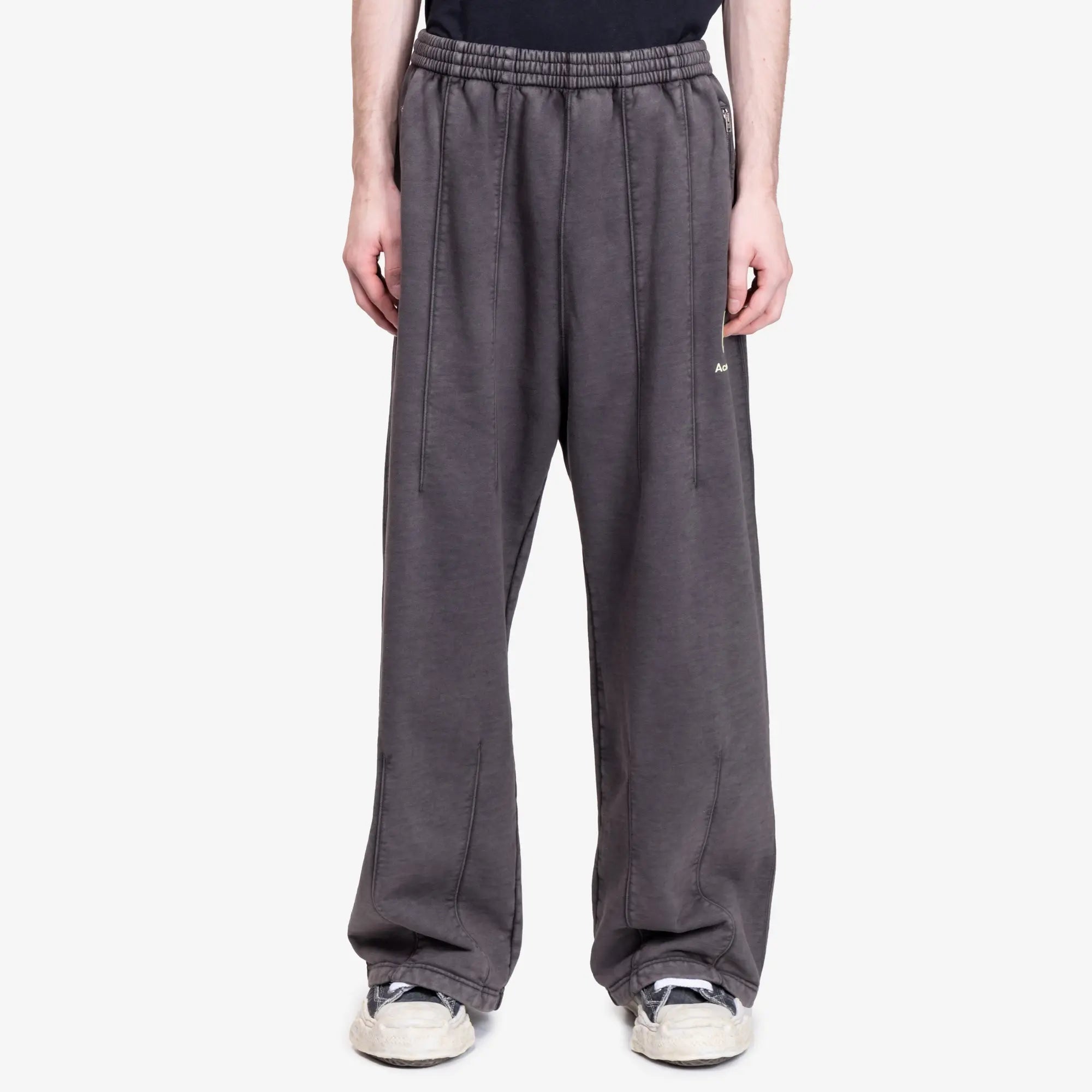 Acne Studios Logo Sweatpants Faded Black - 1