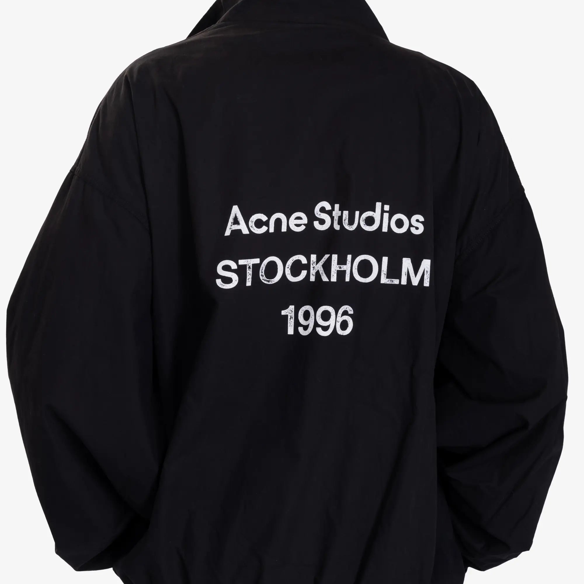 Acne Studios Logo Zipper Jacket Black - 6
