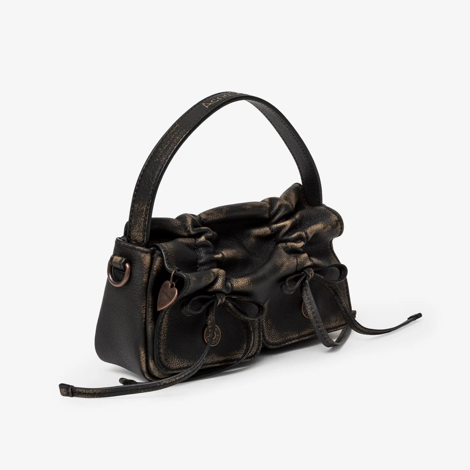 Acne Studios Multipocket Vintage Micro Bag Dark Brown - 3