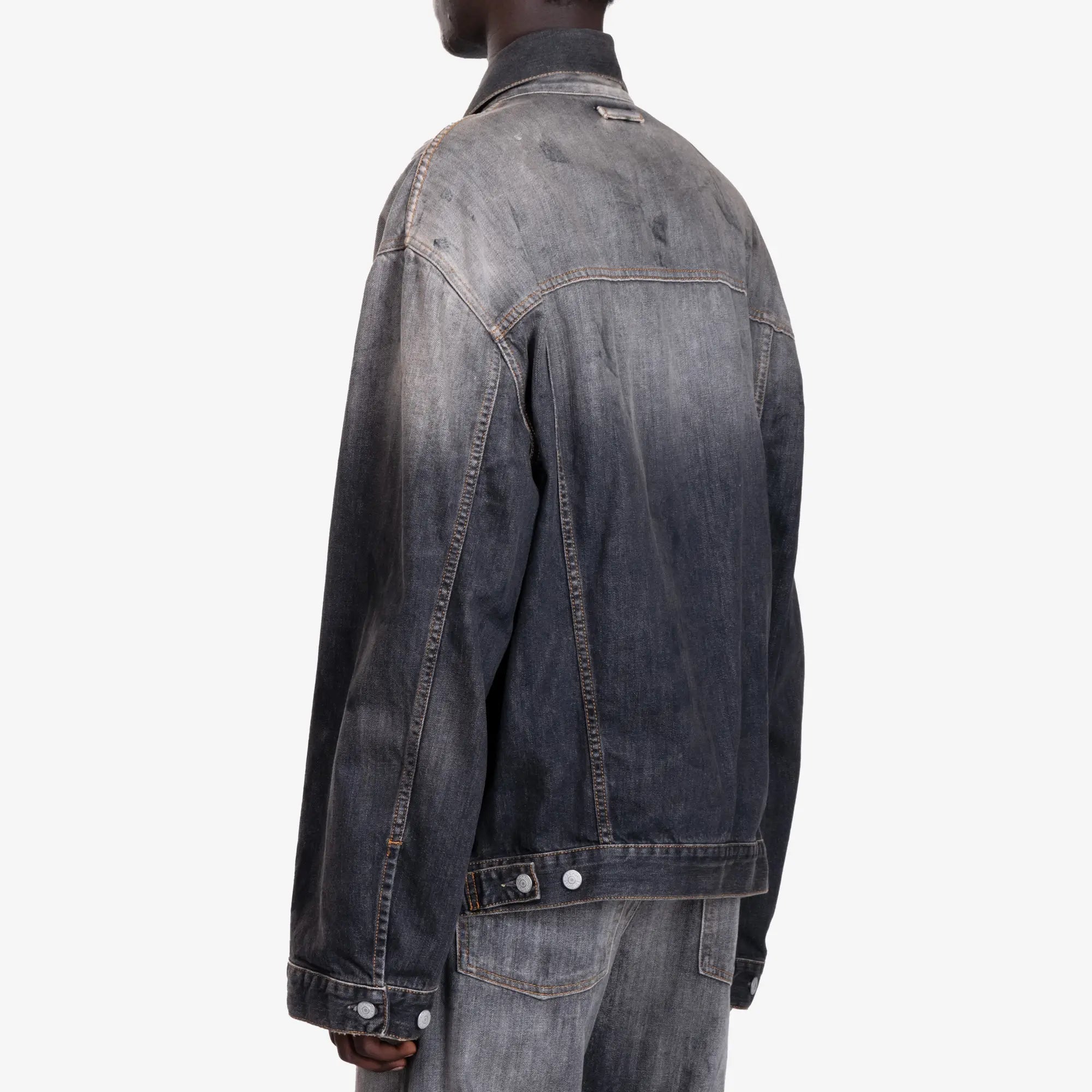 Acne Studios Oversize Denim Jacket Black - 4