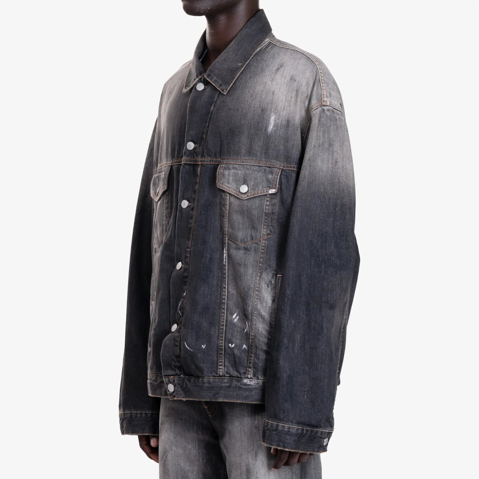 Acne Studios Oversize Denim Jacket Black - 3