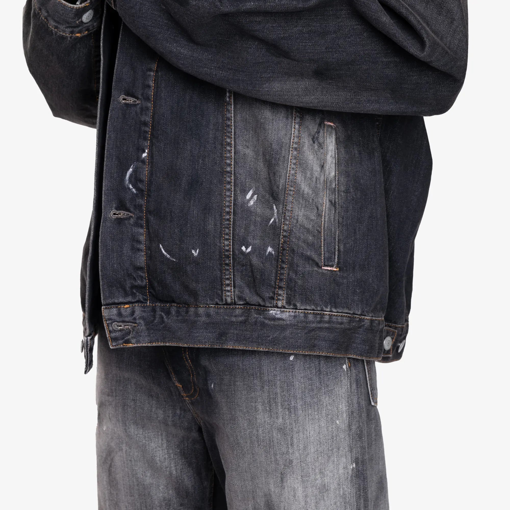 Acne Studios Oversize Denim Jacket Black - 6