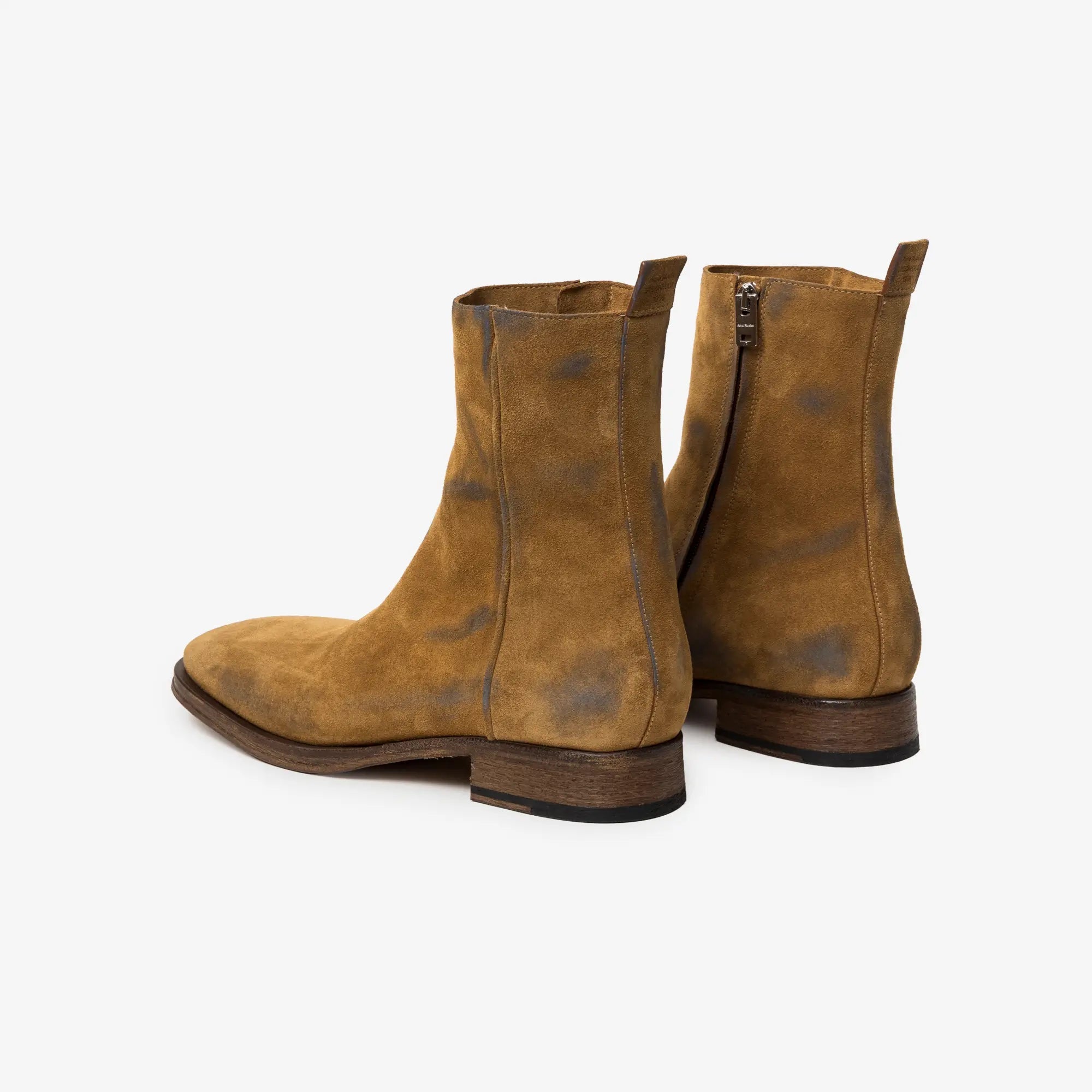 Acne Studios Suede Ankle Boots Sand Beige - 5