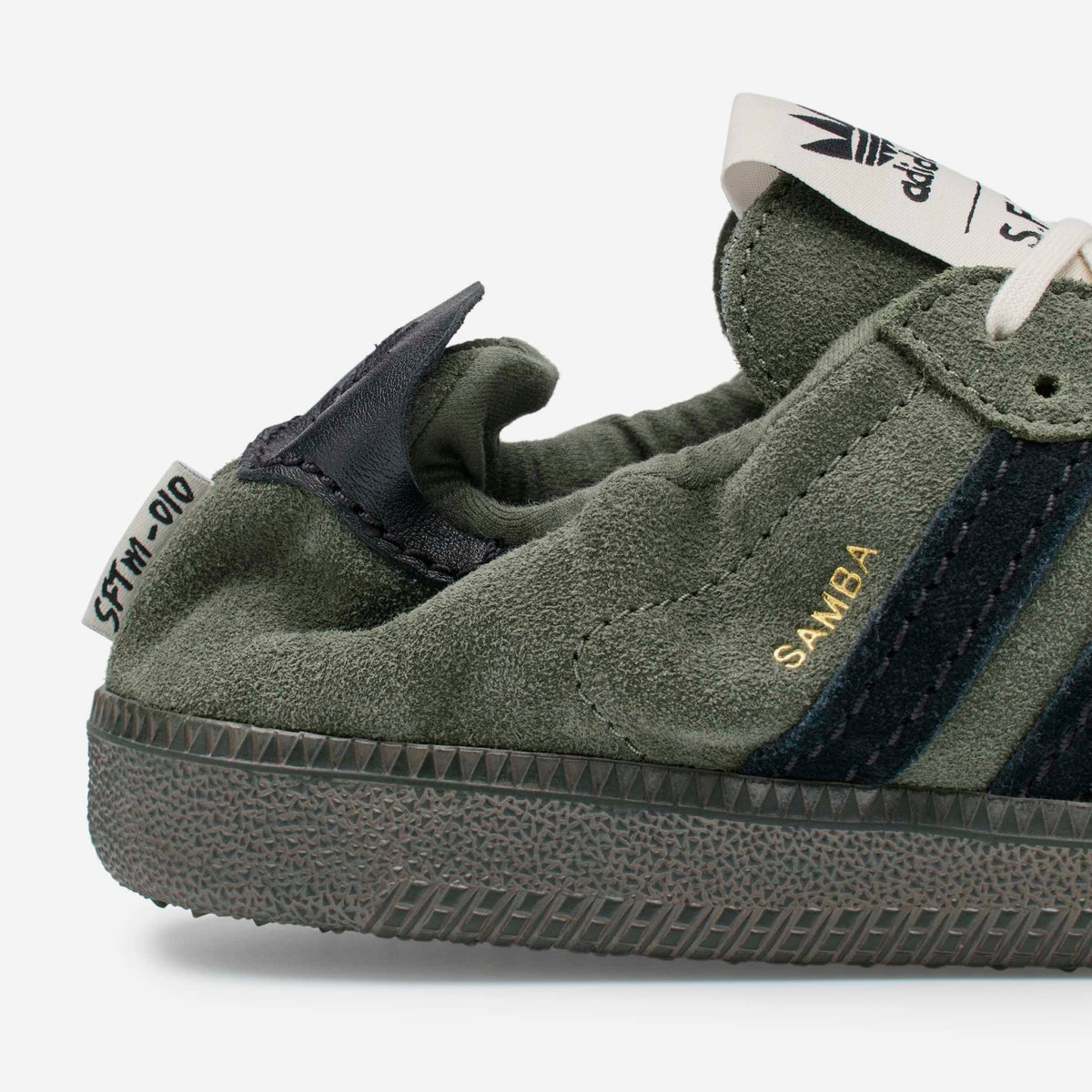 Adidas x Song for the Mute Samba OG SFTM Shoes Base Green/Core Black/Gold Metallic-8