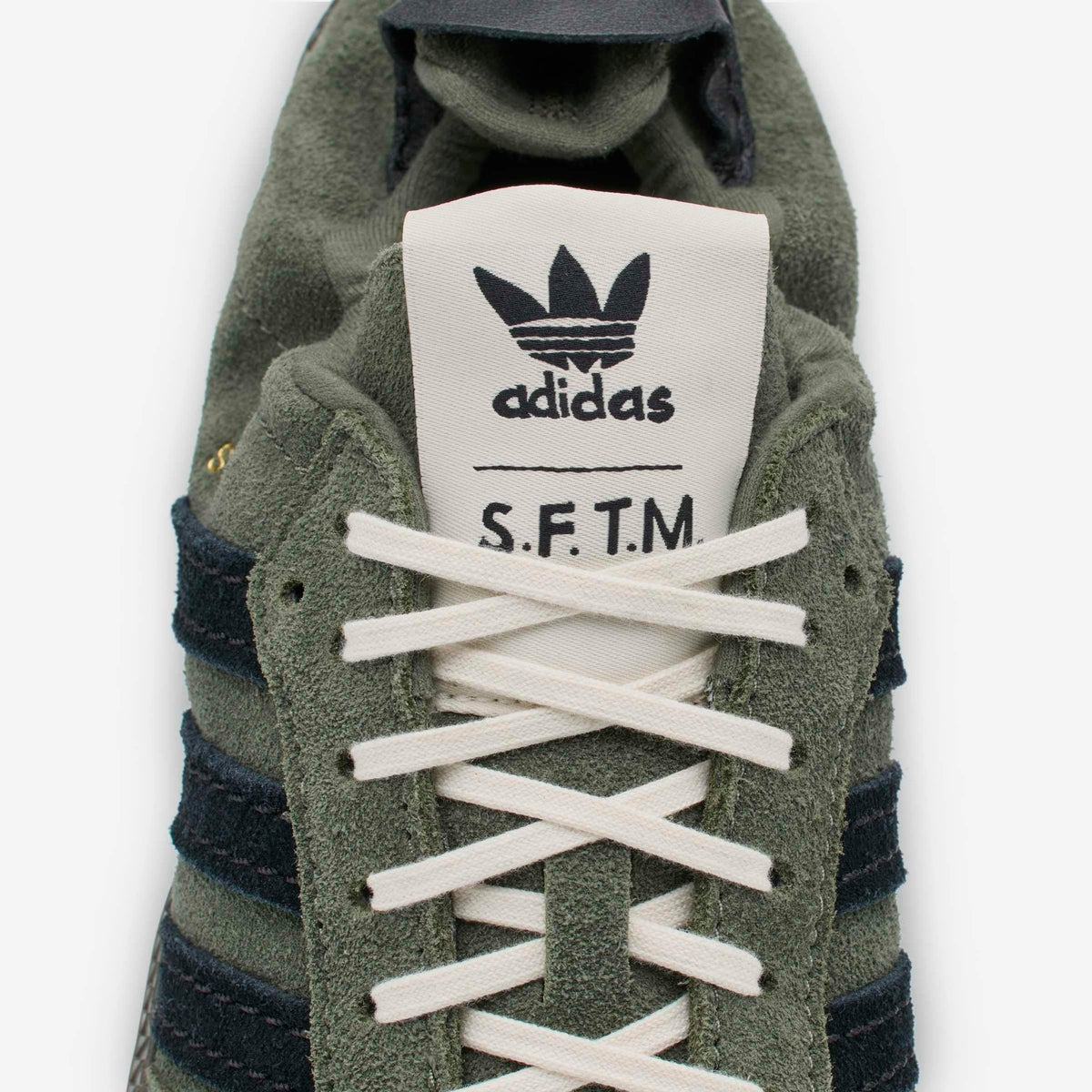 Adidas x Song for the Mute Samba OG SFTM Shoes Base Green/Core Black/Gold Metallic-2