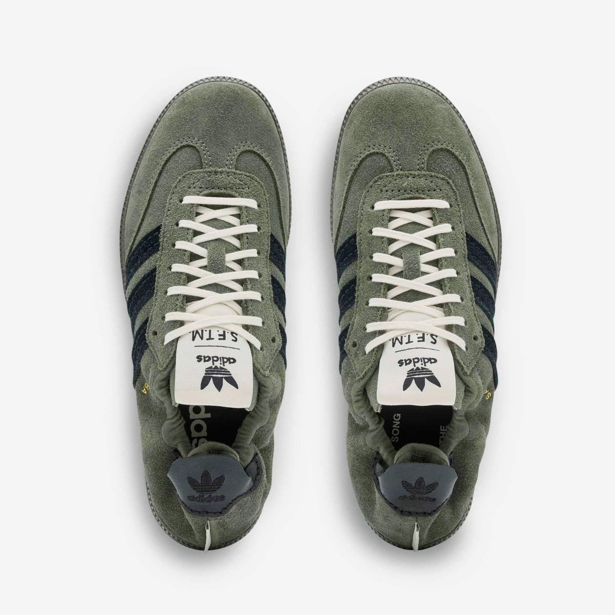 Adidas x Song for the Mute Samba OG SFTM Shoes Base Green/Core Black/Gold Metallic-5