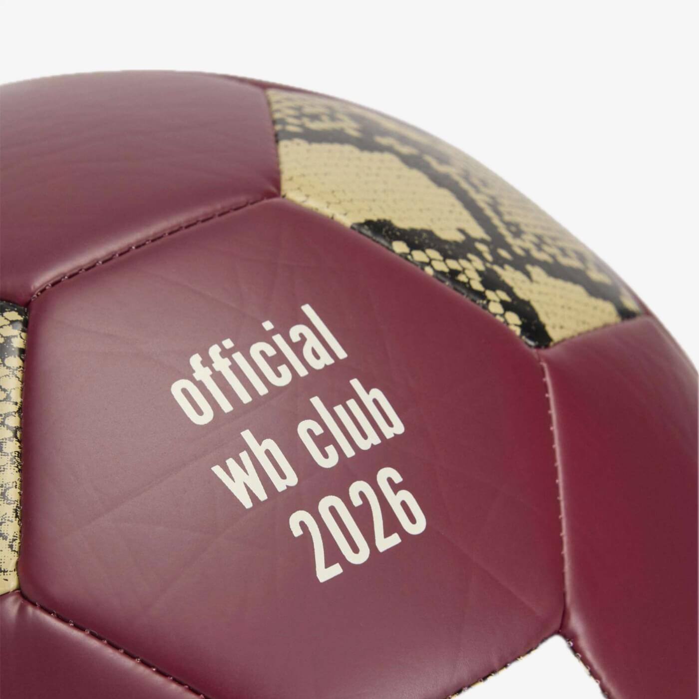 Adidas x Wales Bonner WB Football Ball Collegiate Burgundy - 4