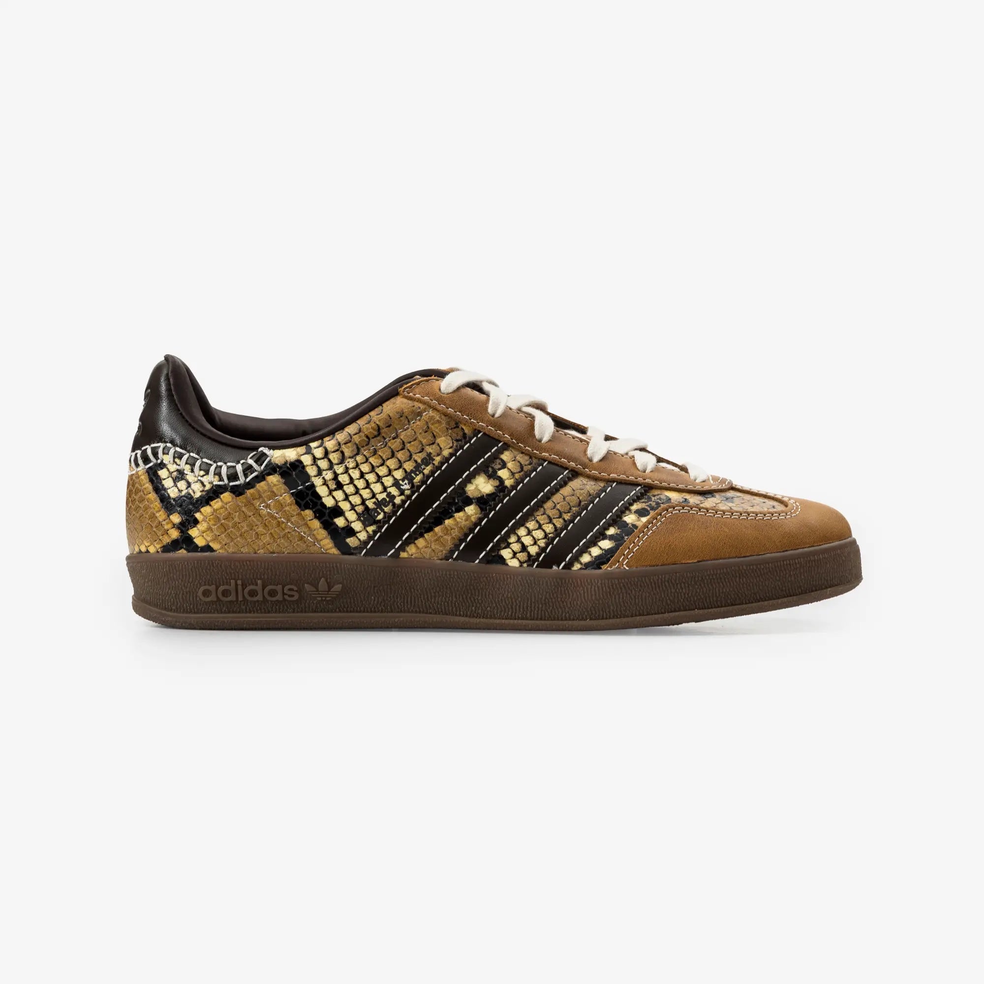 Adidas x Wales Bonner WB Gazelle Snake Dust Rust/Wonder White/Collegiate Burgundy - 3